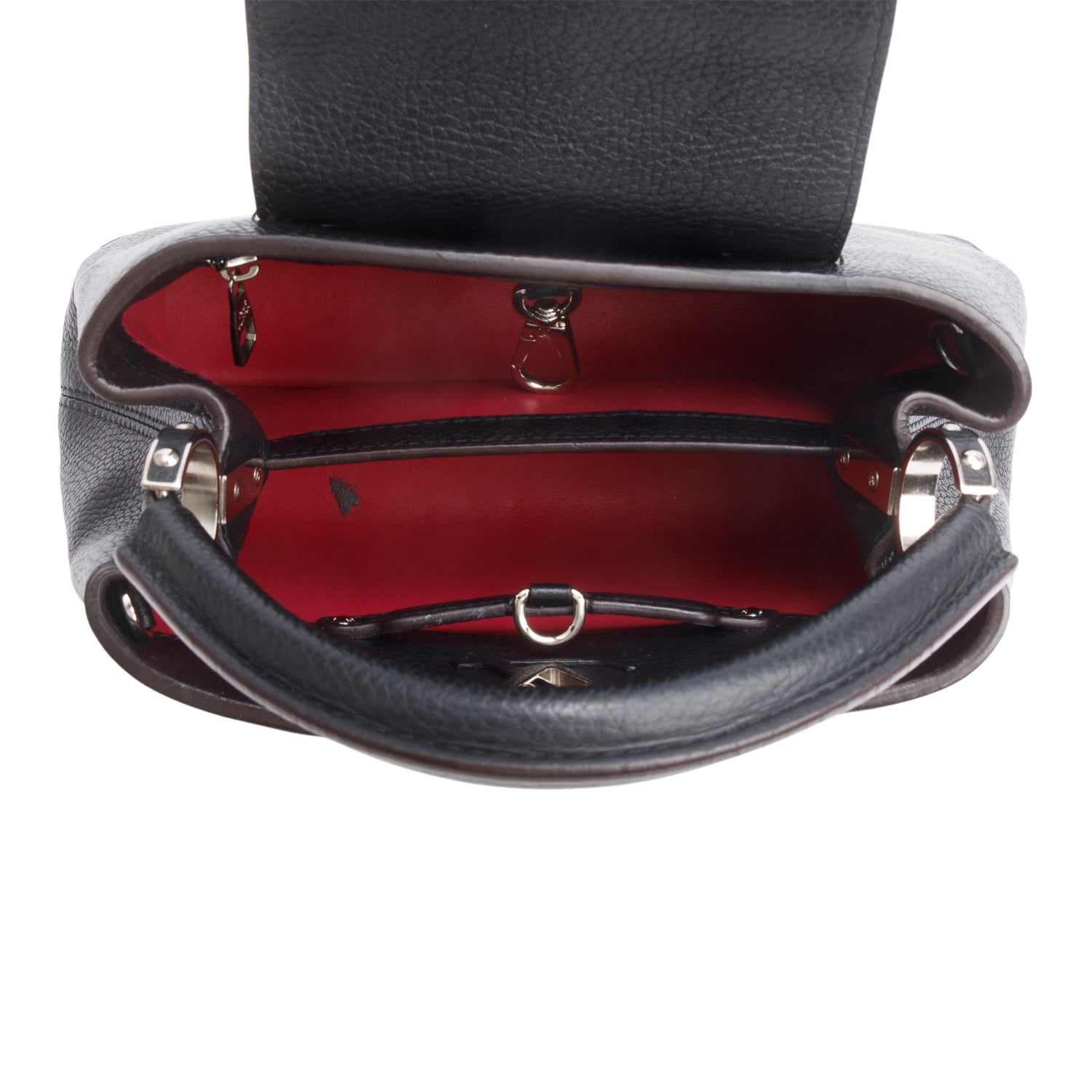 Louis Vuitton Black Taurillon Mini Capucines w/ Strap