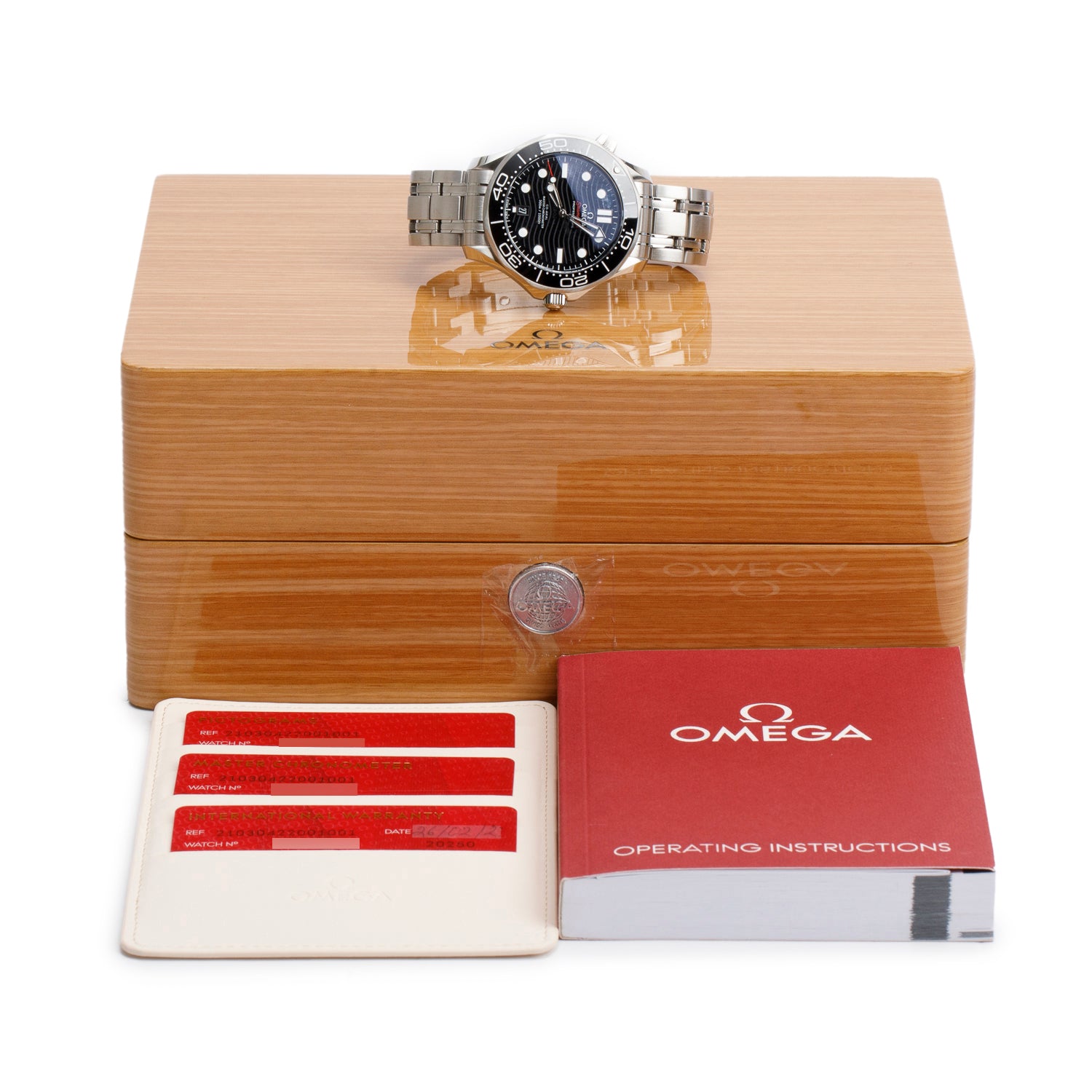 Omega 2023 Stainless Steel Seamaster Diver 300M Co-Axial Chronometer 42 MM Watch Black Dial w/ Box & Papers