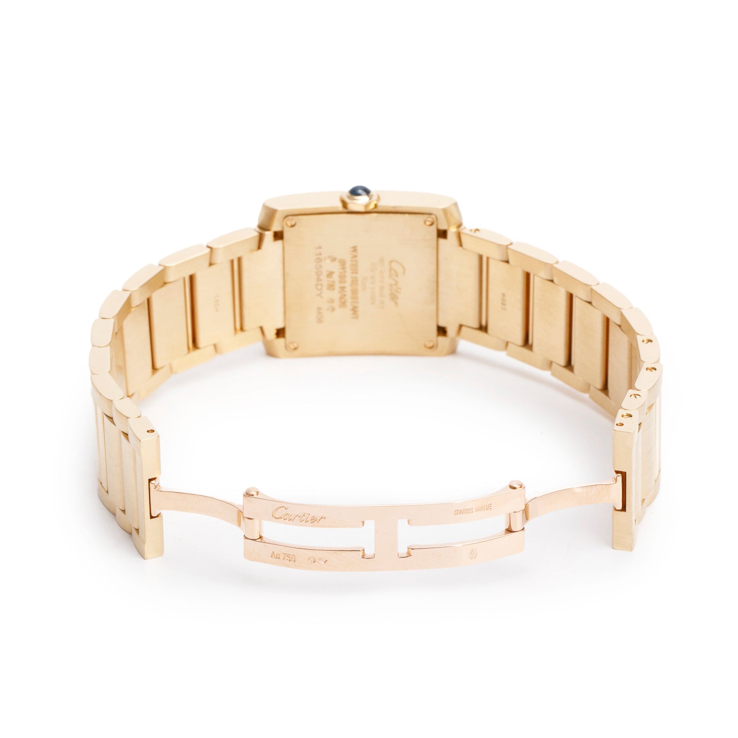 Cartier 2024 18k Yellow Gold Tank Francaise Watch, Medium Model 4456 w/ Box & Papers