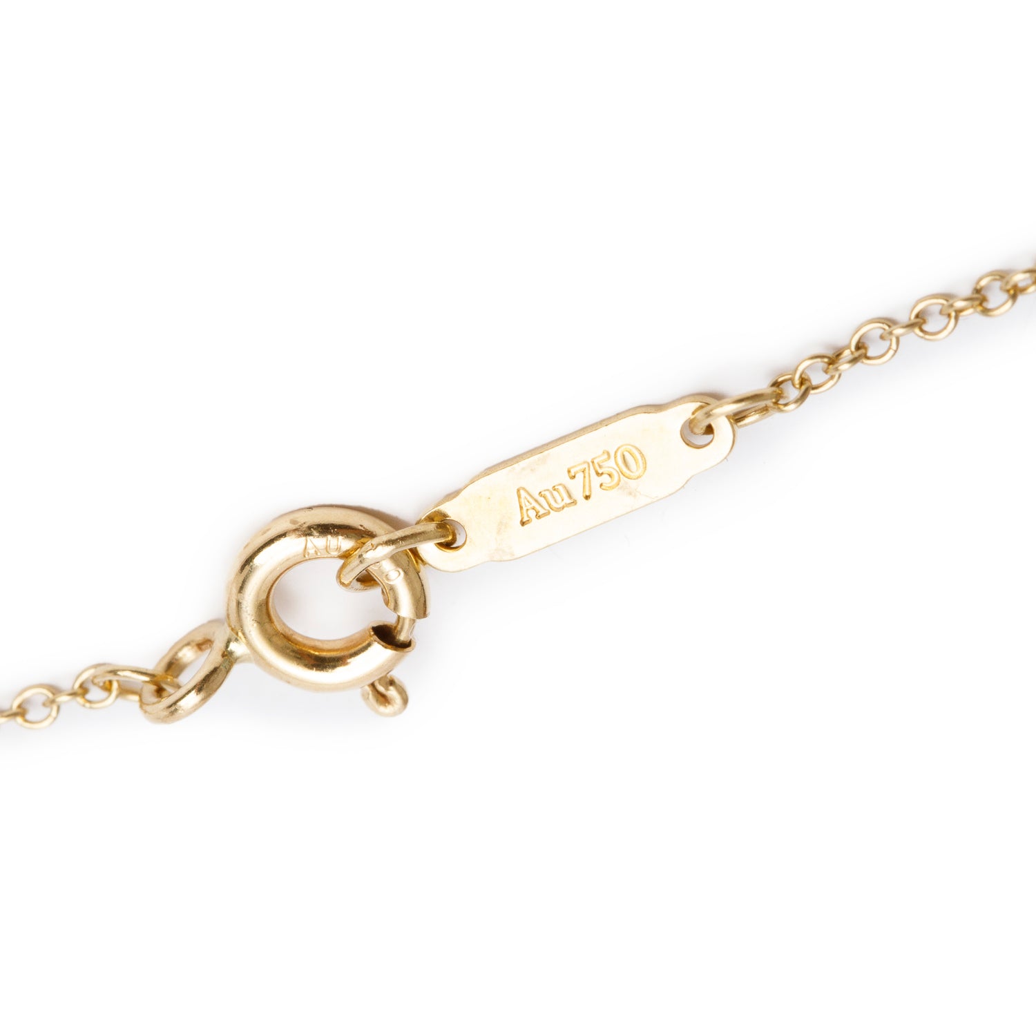 Tiffany & Co. 18k Yellow Gold Return to Tiffany Small Heart Tag Pendant Necklace w/ Box