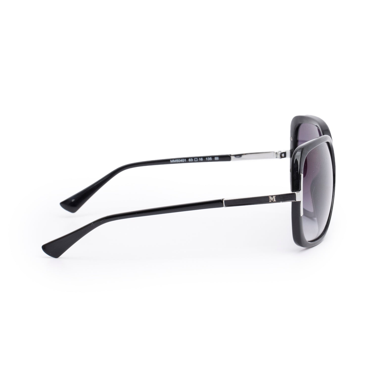 Missoni MM50401 Black Acetate Oversized Sunglasses w/ Case