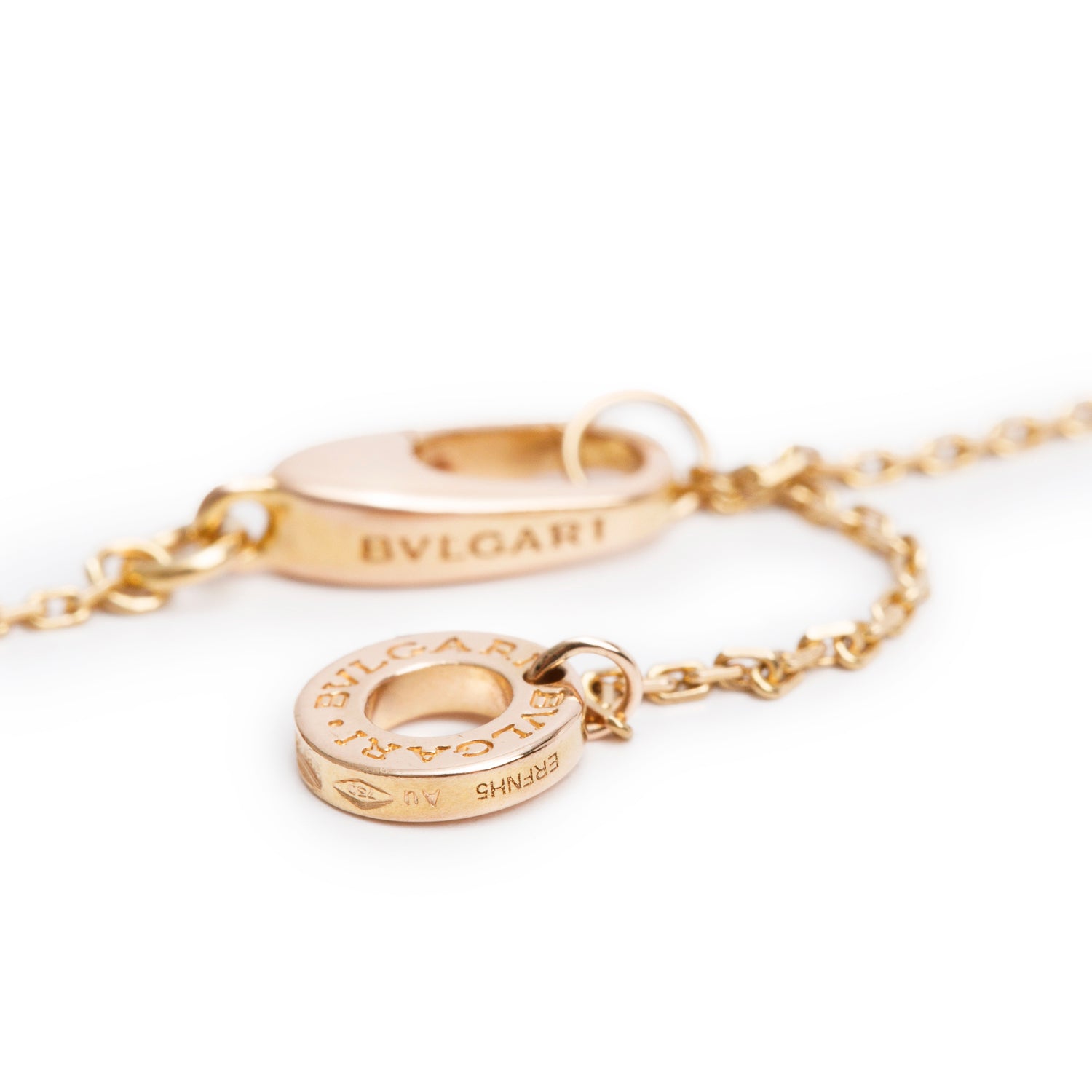 BVLGARI 18k Rose Gold Mother of Pearl & Diamond Divas' Dream Pendant Necklace w/ Box & Certificate