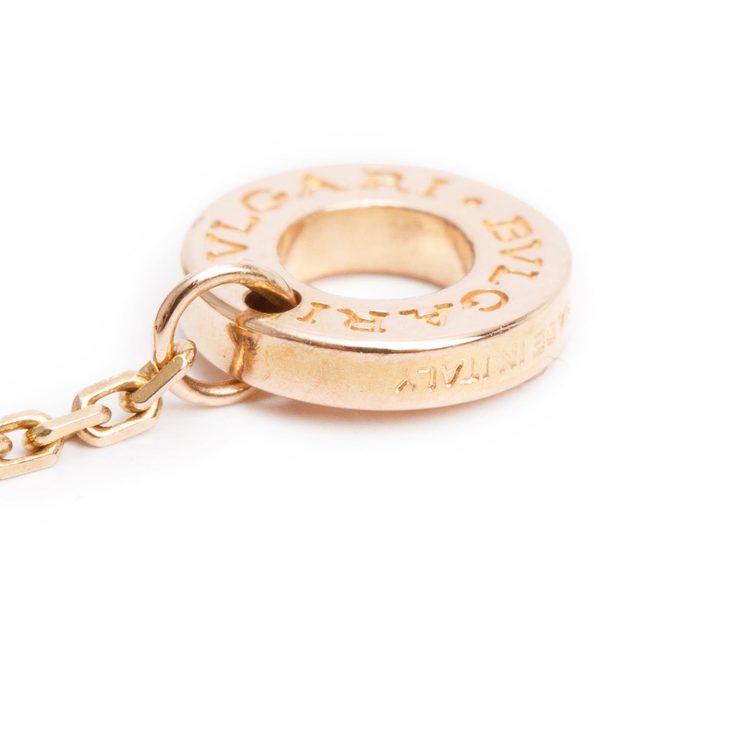 BVLGARI 18k Rose Gold Mother of Pearl & Diamond Divas' Dream Pendant Necklace w/ Box & Certificate