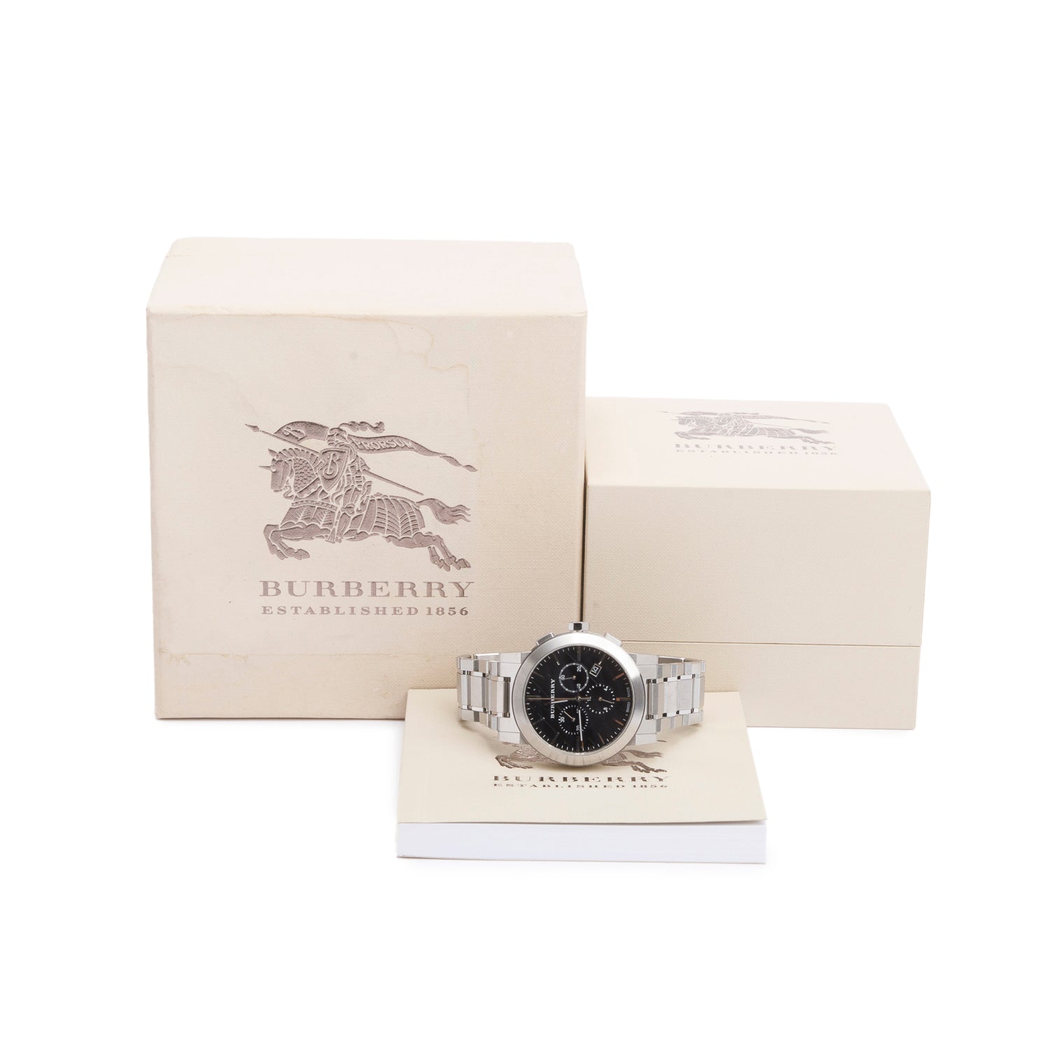 Burberry Stainless Steel BU9351 The City 42 MM Chronograph Watch w/ Box