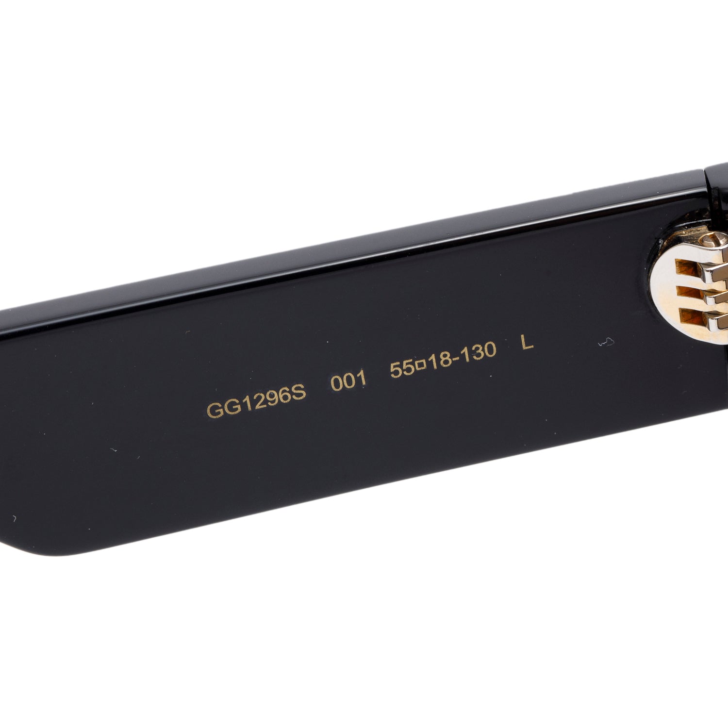 Gucci GG1296S Black Acetate Rectangle Sunglasses w/ Case