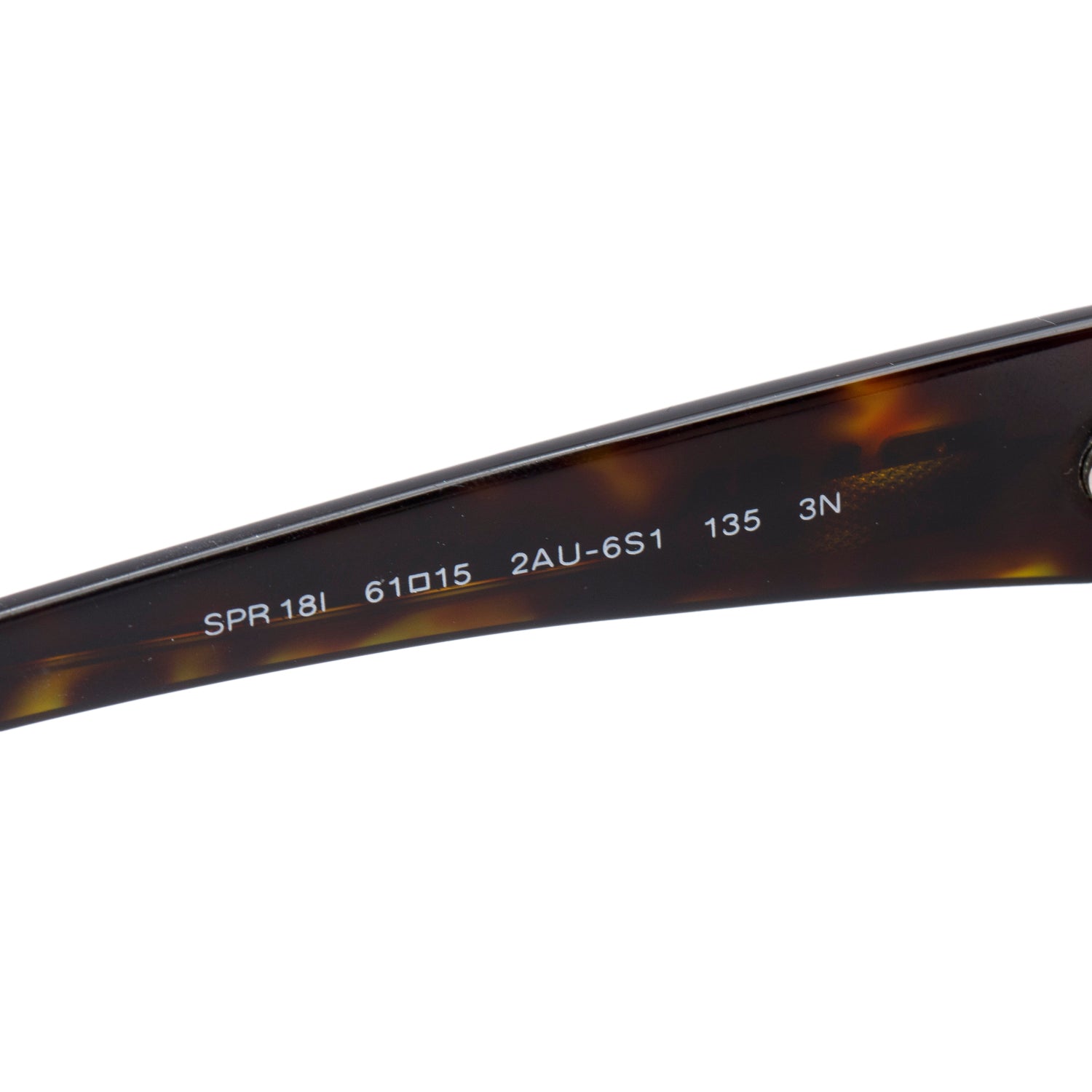 Prada SPR18I Tortoise Acetate Butterfly Frame Sunglasses w/ Box