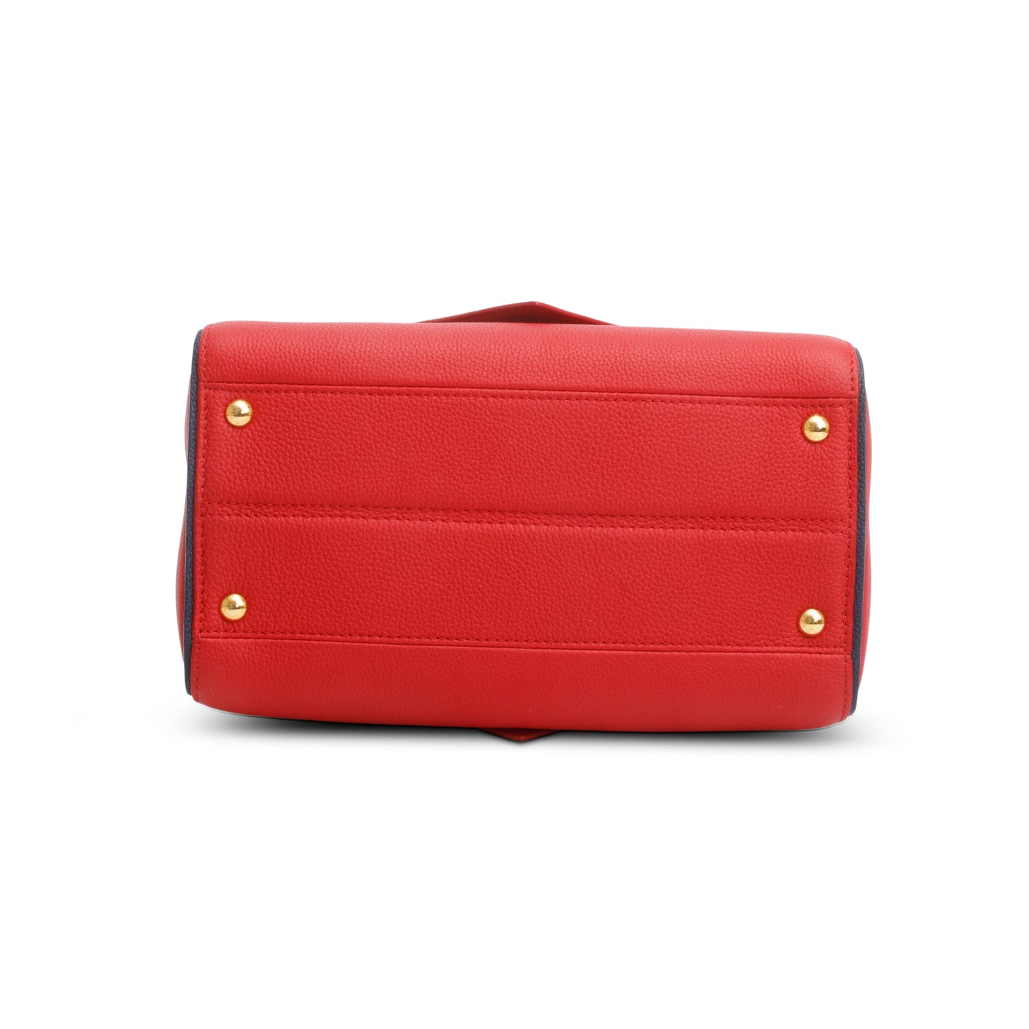 Louis Vuitton Monogram Red Leather Double V Bag w/ Strap