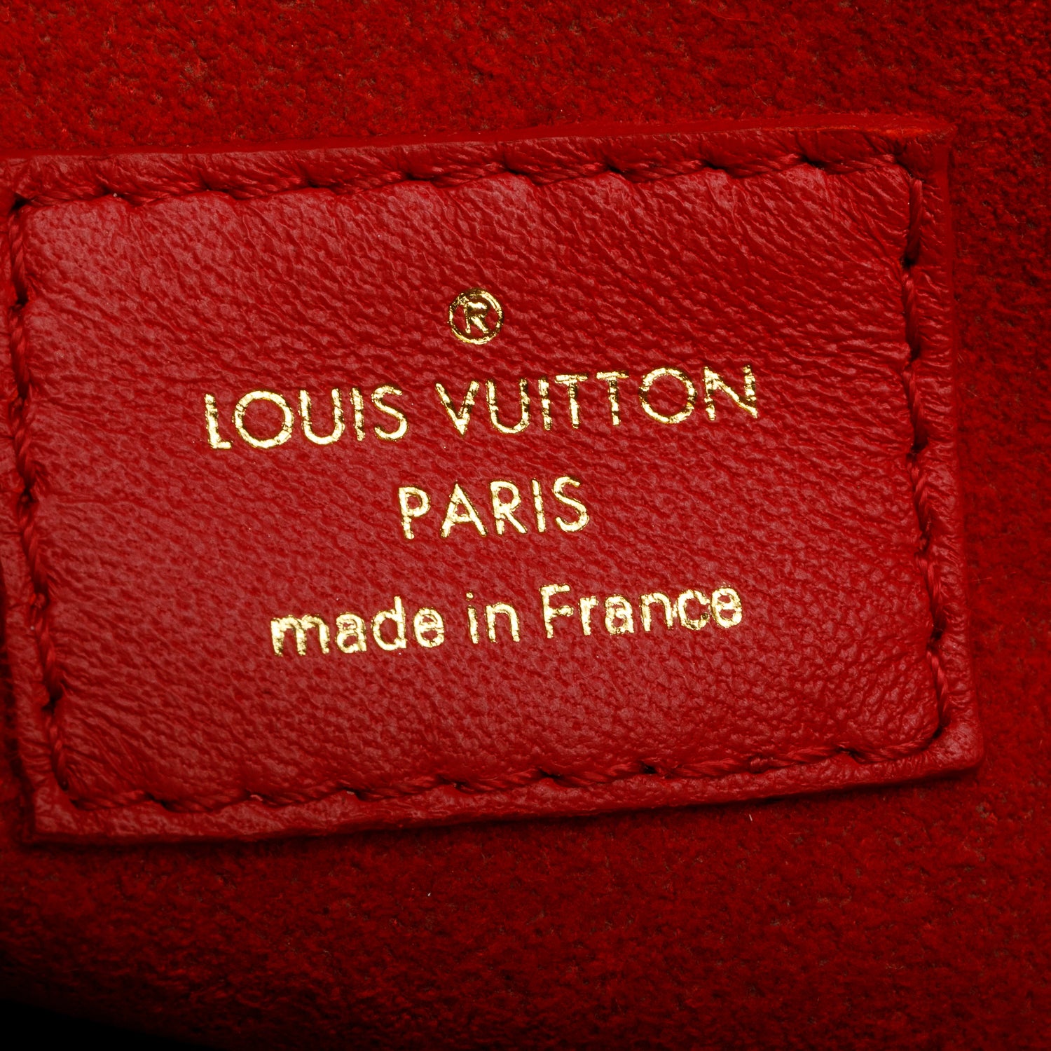Louis Vuitton Monogram Red Leather Double V Bag w/ Strap