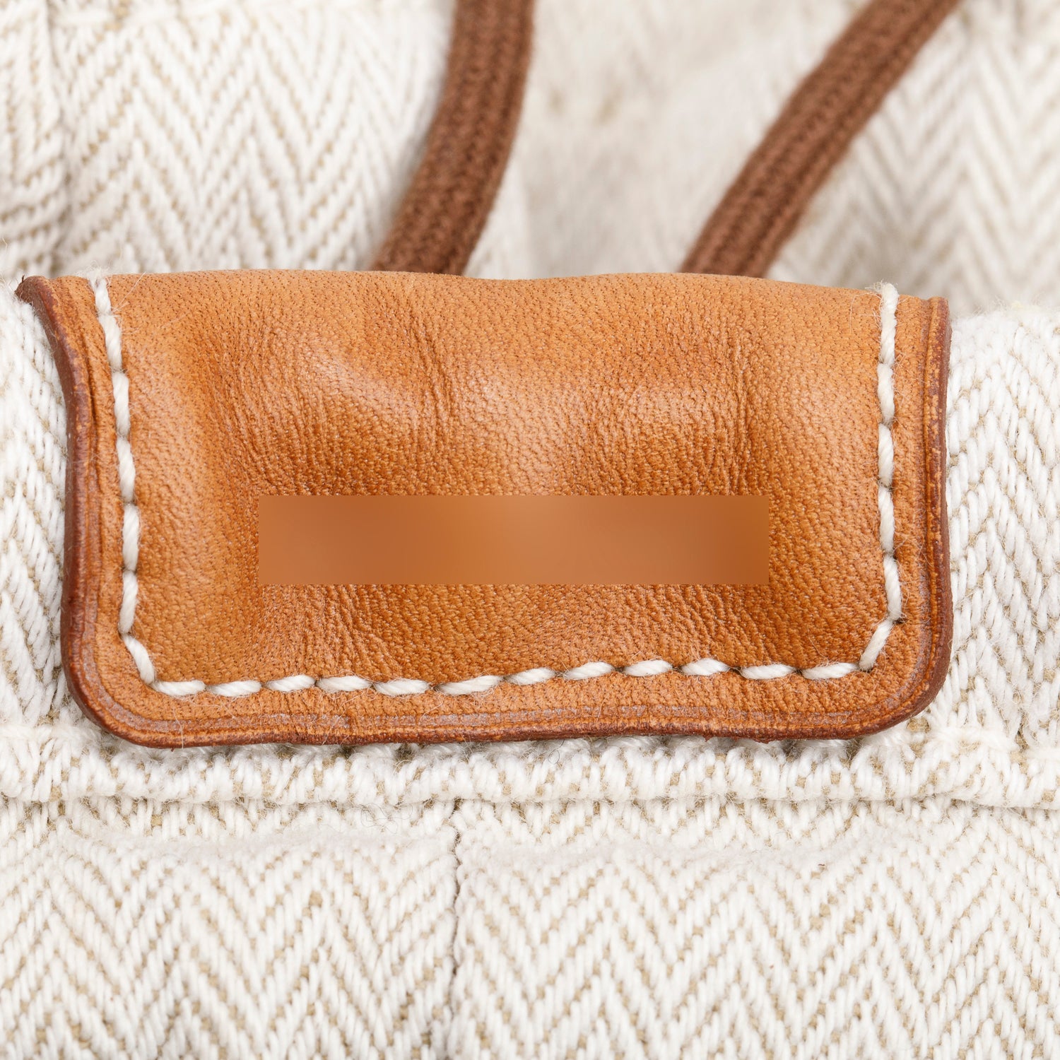 Hermes Beige Canvas Fourbi 25 Pouch