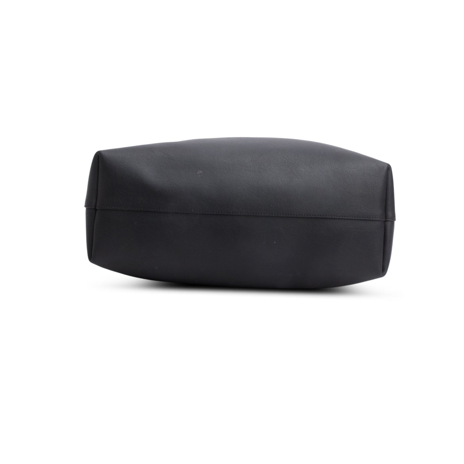 Saint Laurent Black Leather East/West Shopping Tote w/ Pouch