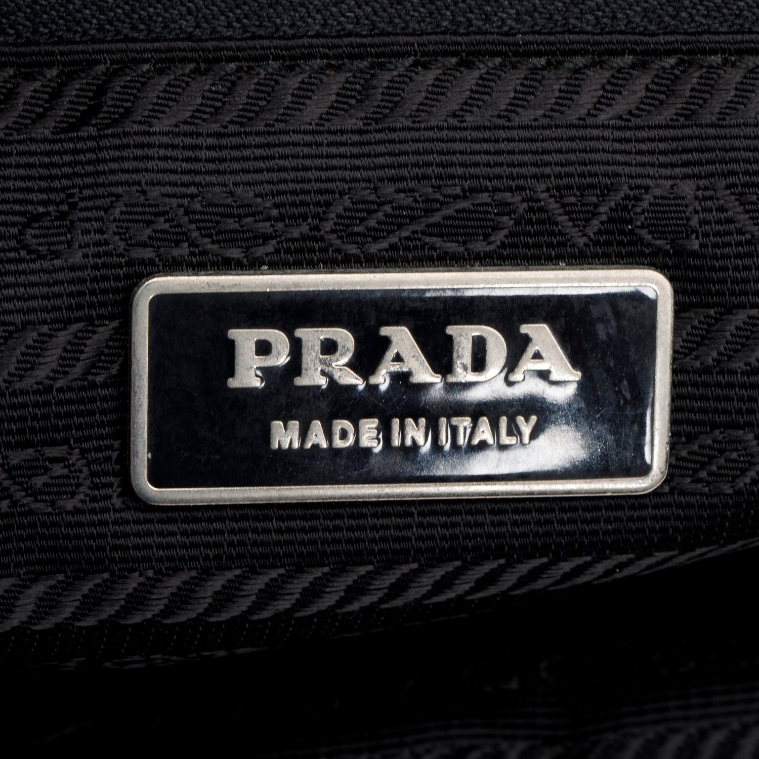 Prada Black Tessuto Nylon Saffiano Leather Shoulder Bag w/ Authenticity Card