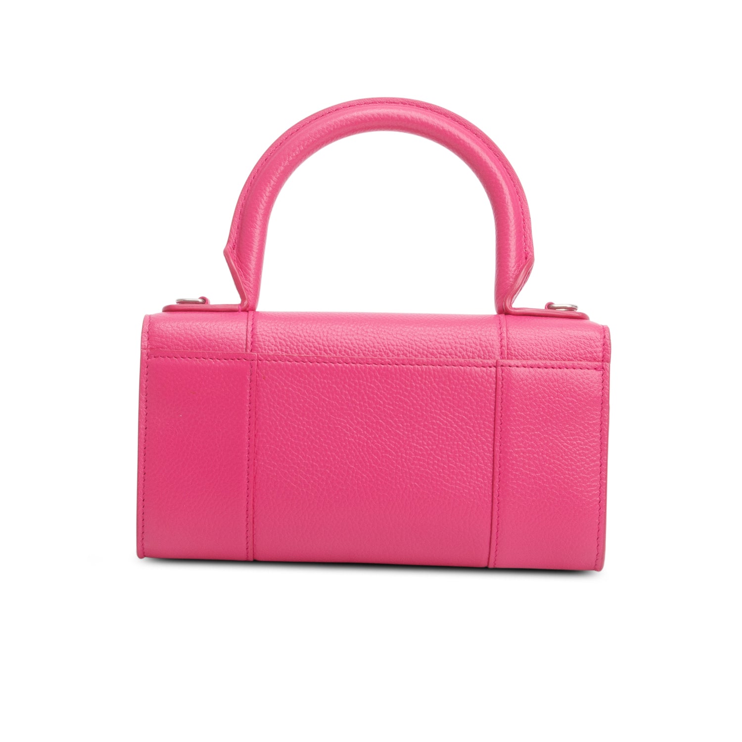 Balenciaga Pink Grained Calf Leather Hourglass Phone Holder w/ Box & Chain