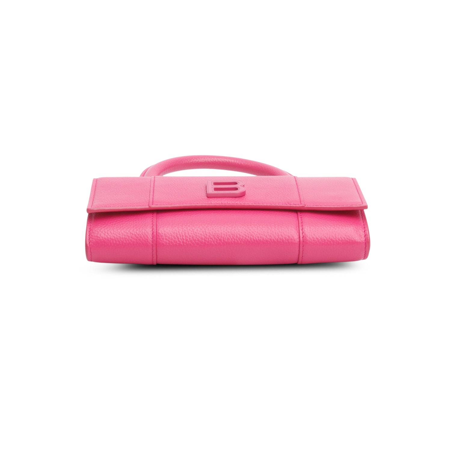 Balenciaga Pink Grained Calf Leather Hourglass Phone Holder w/ Box & Chain