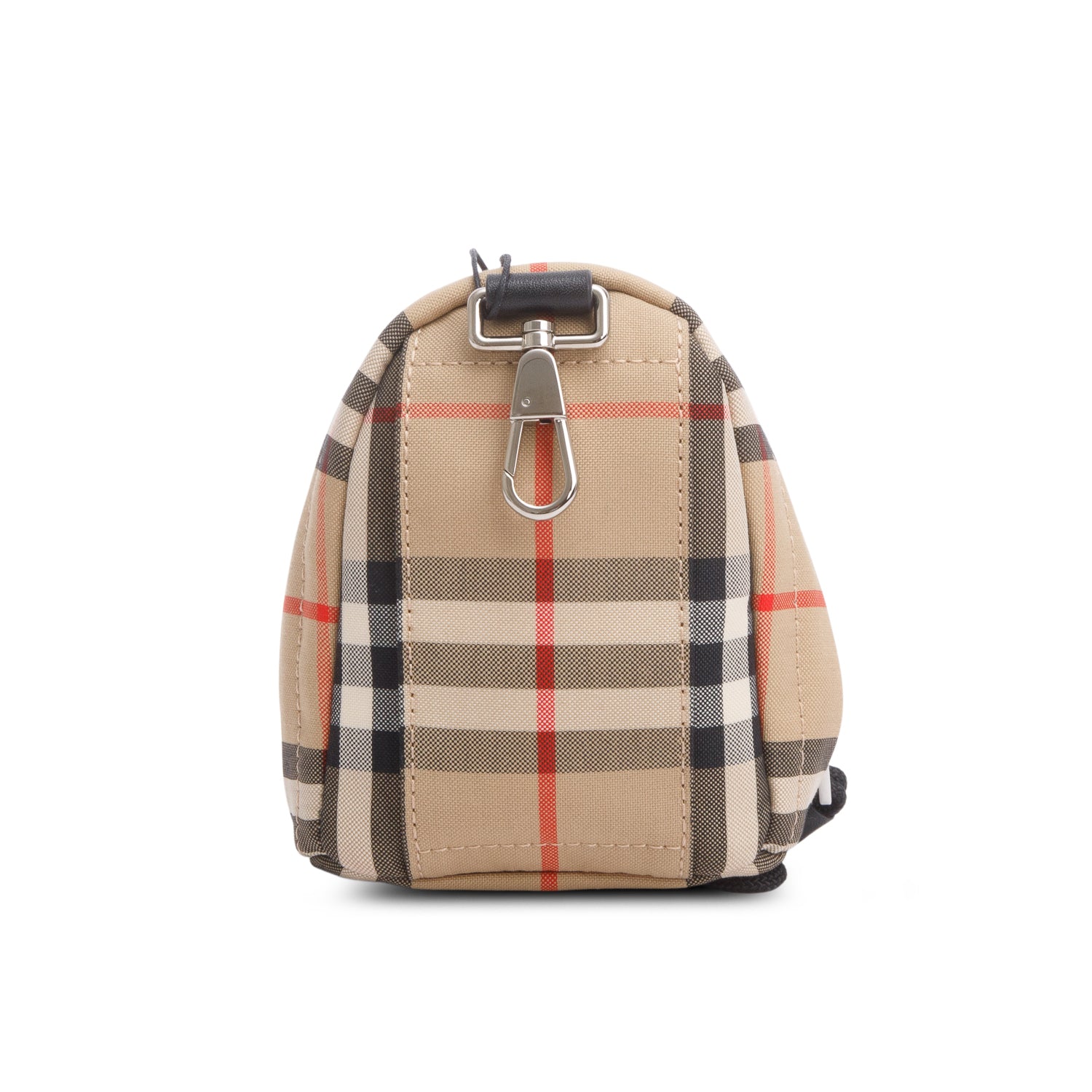 Burberry Brown Vintage Check Mini Jett Backpack Key Charm