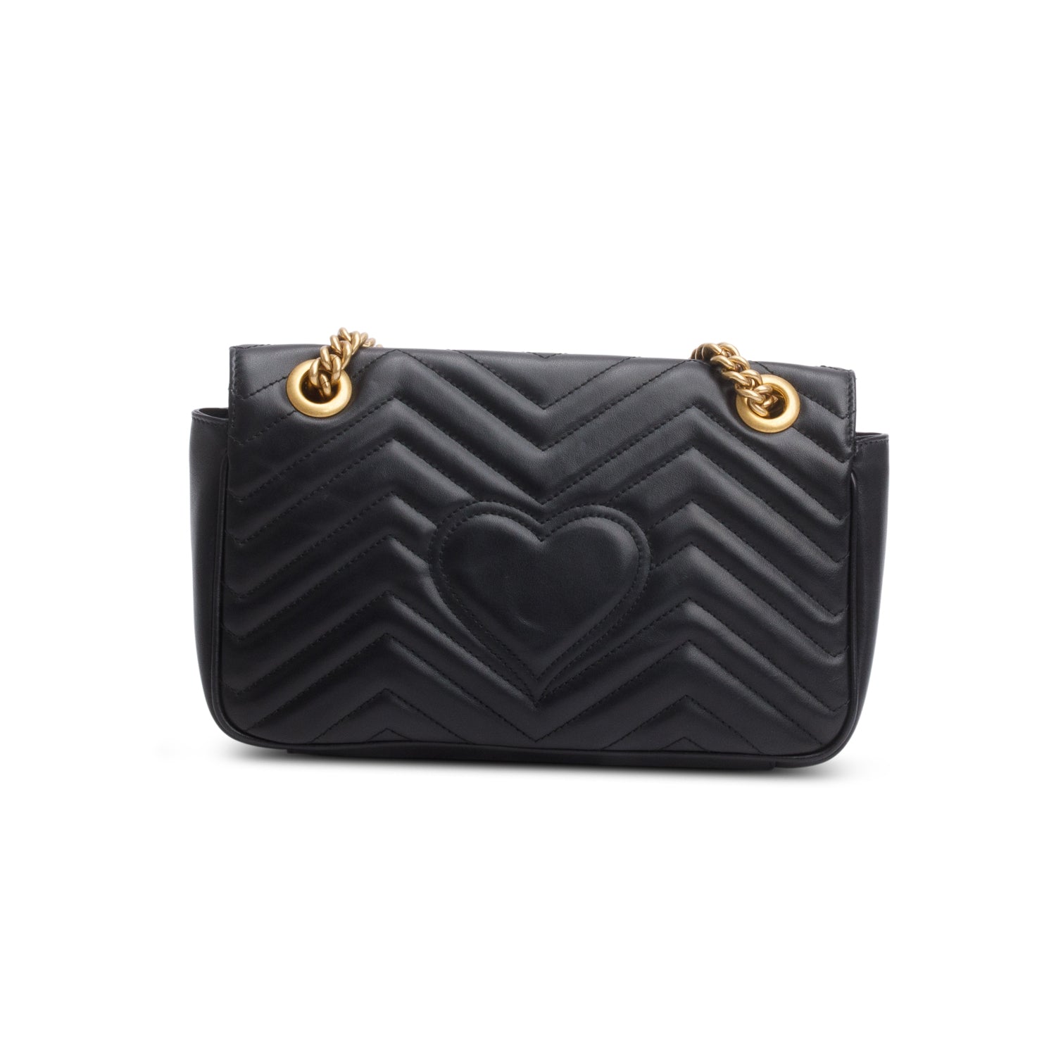Gucci Black GG Marmont Matelasse Medium Shoulder Bag