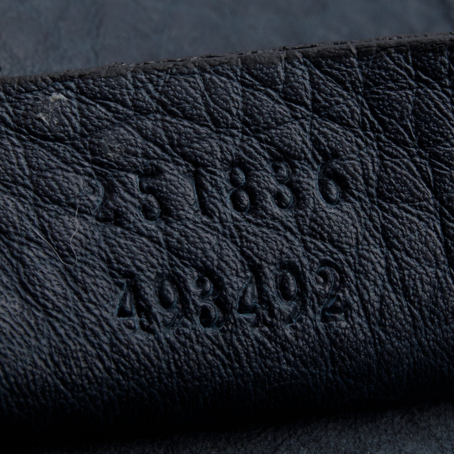 Gucci Blue Pebbled Calfskin 1973 Flap Clutch