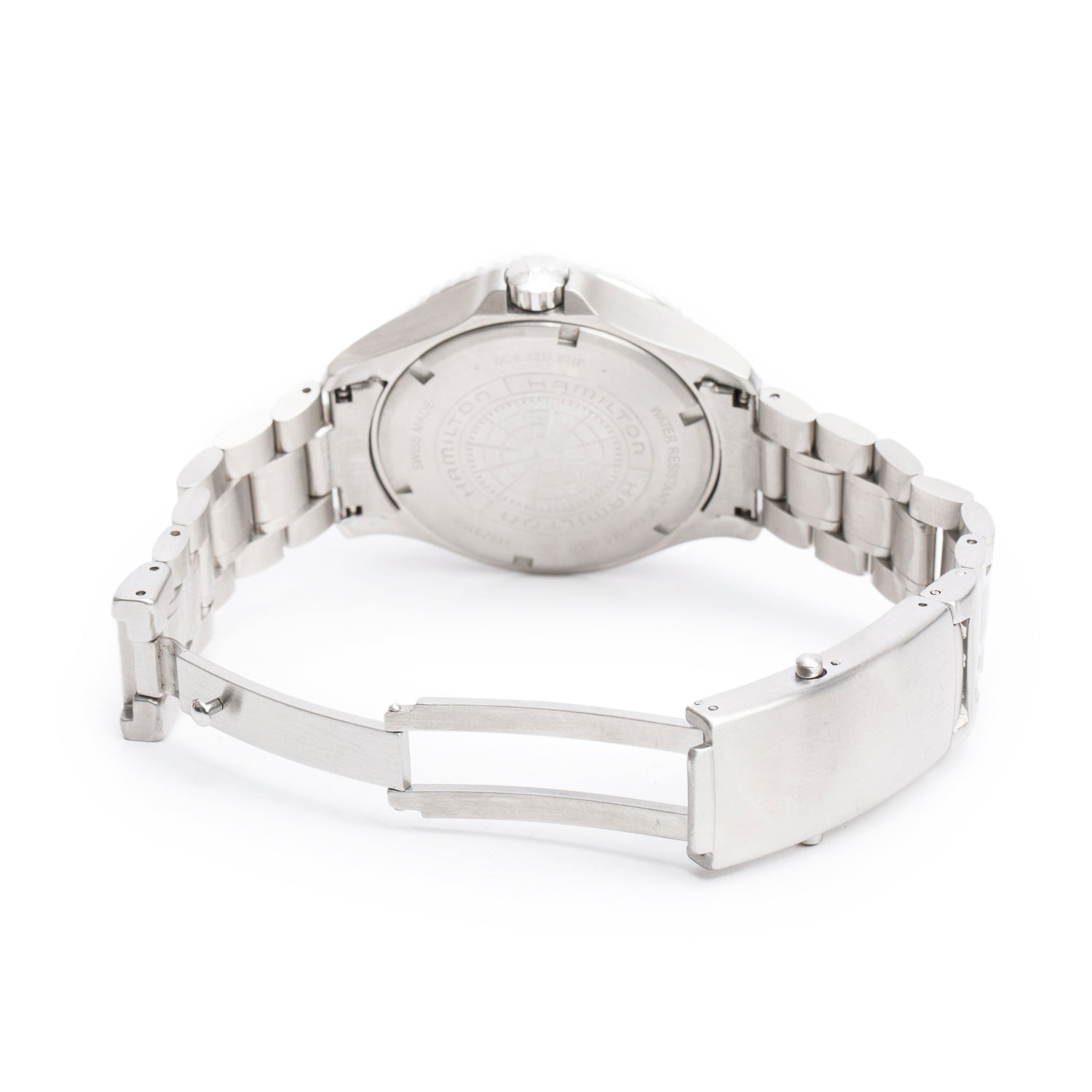 Hamilton Stainless Steel Khaki Navy Scuba 40 MM Automatic Watch Black Dial H823150 w/ Box & Papers