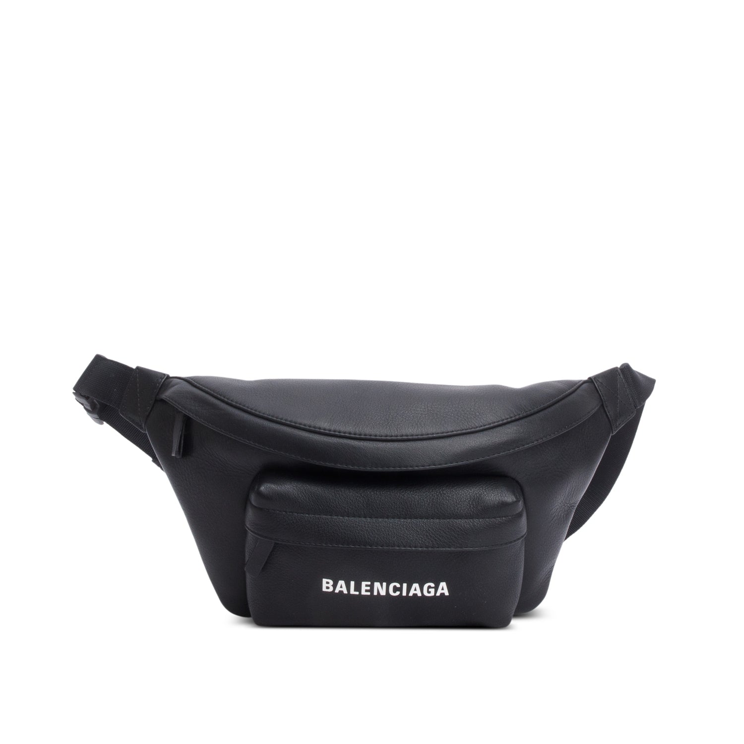Balenciaga Black Calfskin Leather Everyday Belt Bag