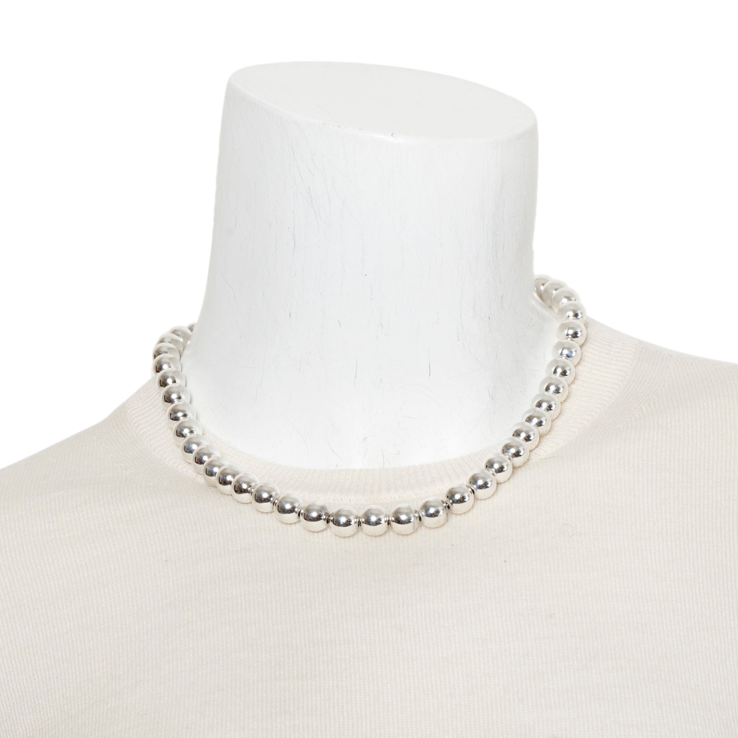 Tiffany & Co. Sterling Silver HardWear Ball Necklace