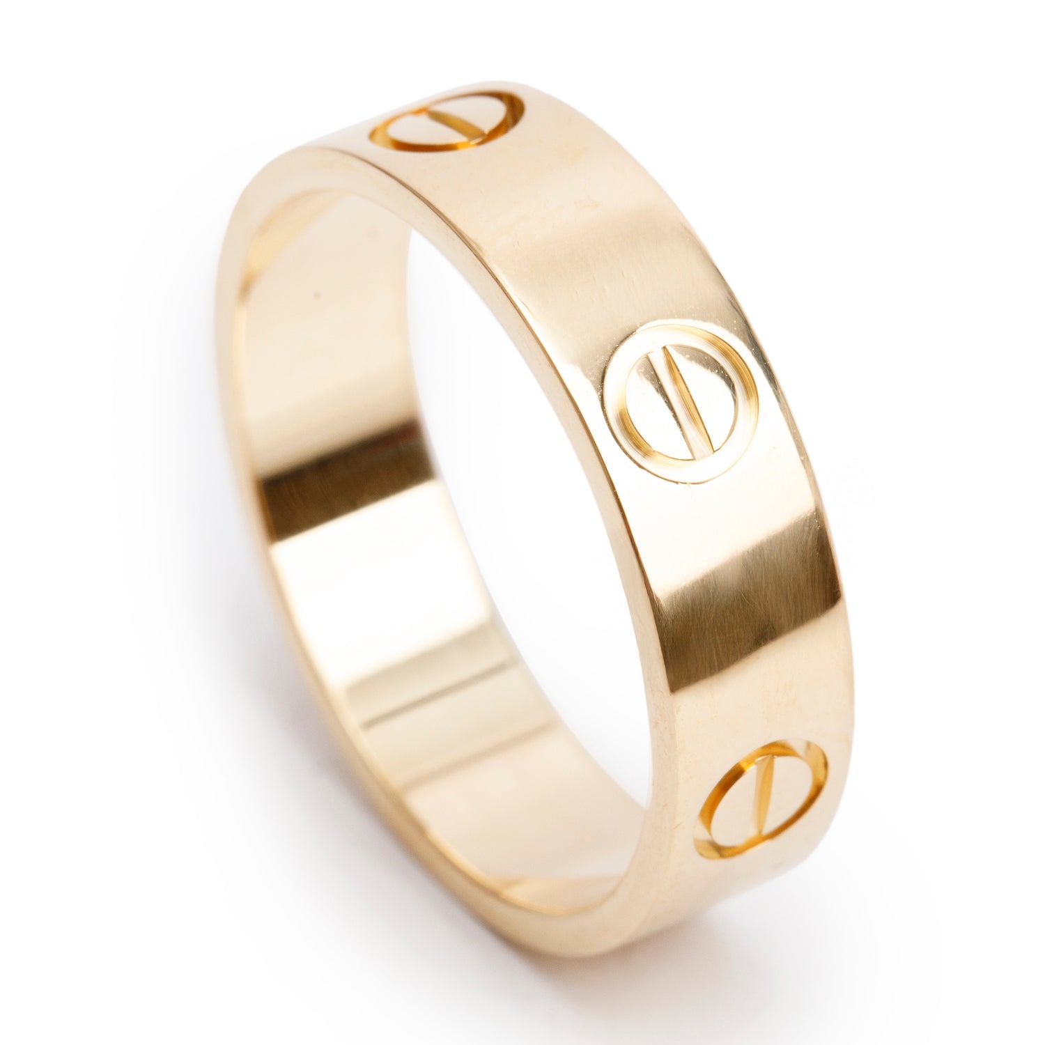 Cartier 2023 18k Yellow Gold 5.5 MM Love Ring, Size 60 9.25 w/ Box & Certificate