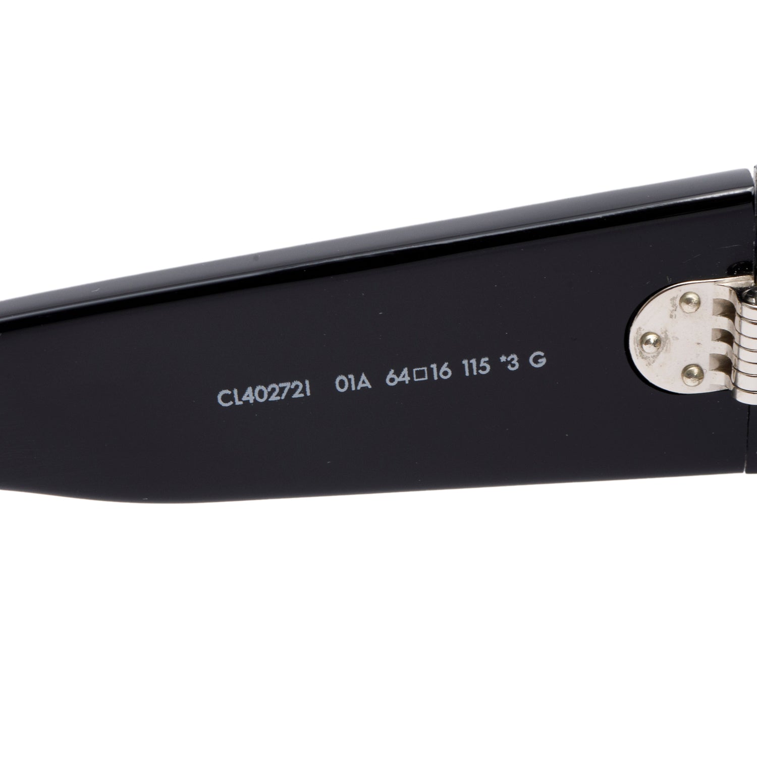 Celine CL402721 Black Acetate Square Shield Sunglasses w/ Box & Case