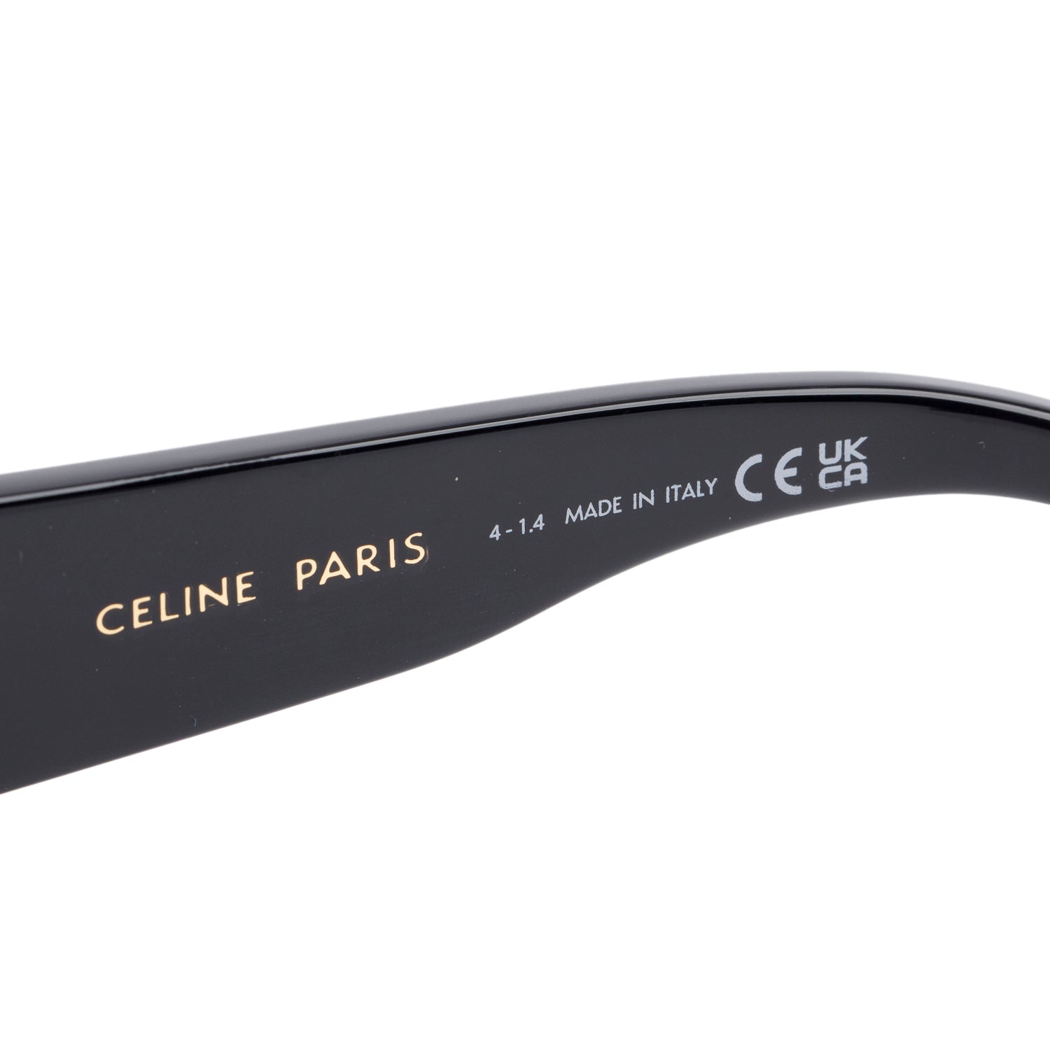 Celine CL402721 Black Acetate Square Shield Sunglasses w/ Box & Case