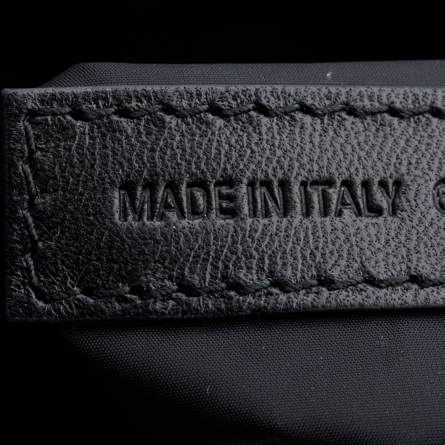 Balenciaga Black Canvas Logo Patch Tote Bag w/ Strap