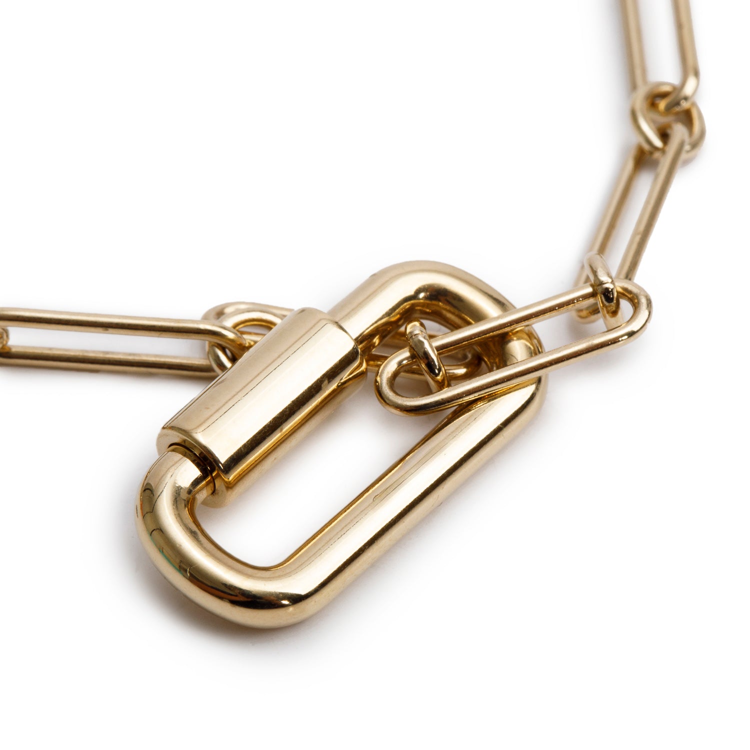 Hermes Gold-Plated Curiosite Long Necklace w/ Box