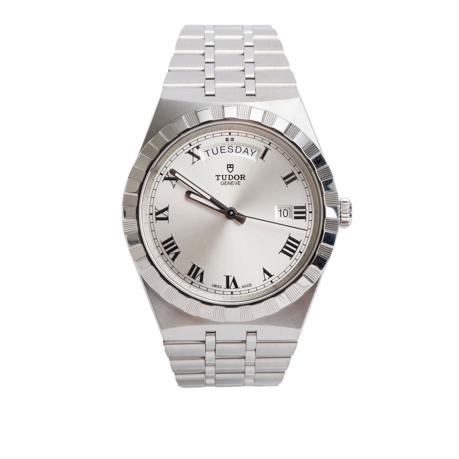 Tudor 2025 Stainless Steel Royal 41 MM Automatic Watch Silver Dial 28600 w/ Box & Papers
