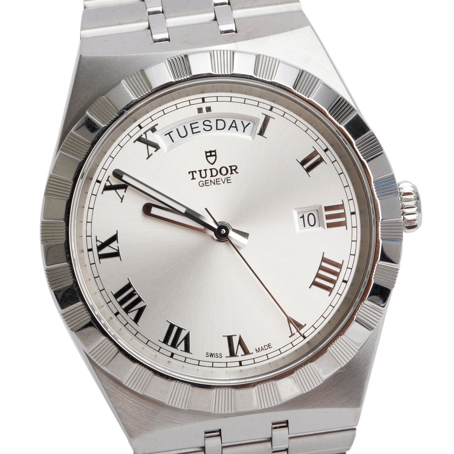 Tudor 2025 Stainless Steel Royal 41 MM Automatic Watch Silver Dial 28600 w/ Box & Papers