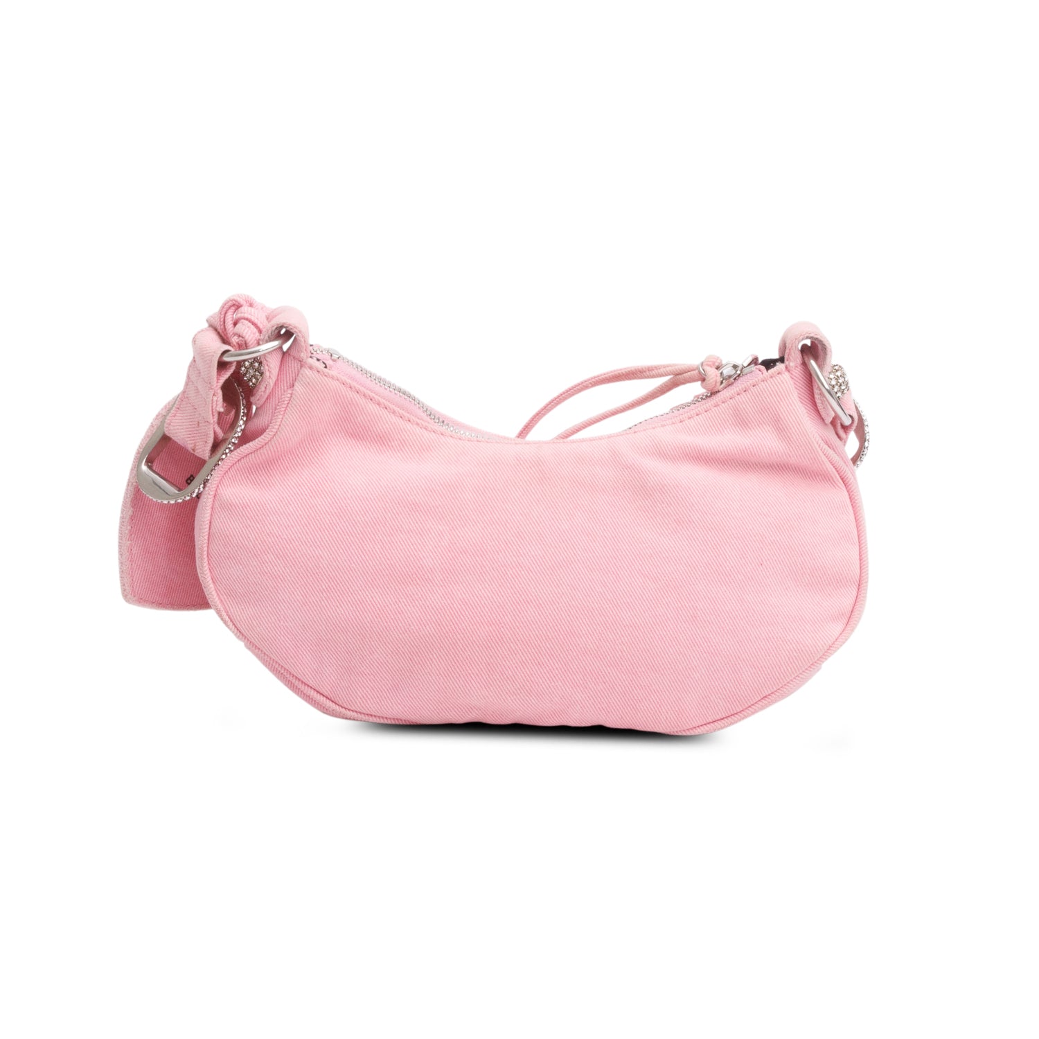Balenciaga Pink Denim Le Cagole XS Shoulder Bag