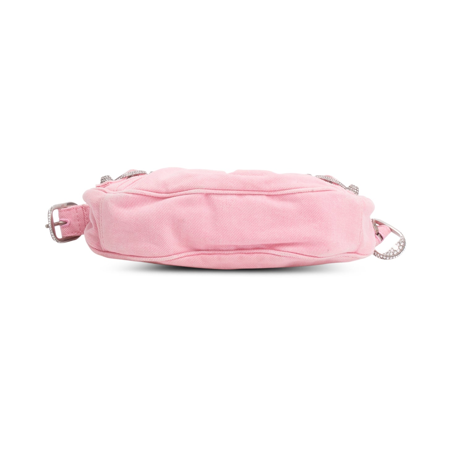 Balenciaga Pink Denim Le Cagole XS Shoulder Bag