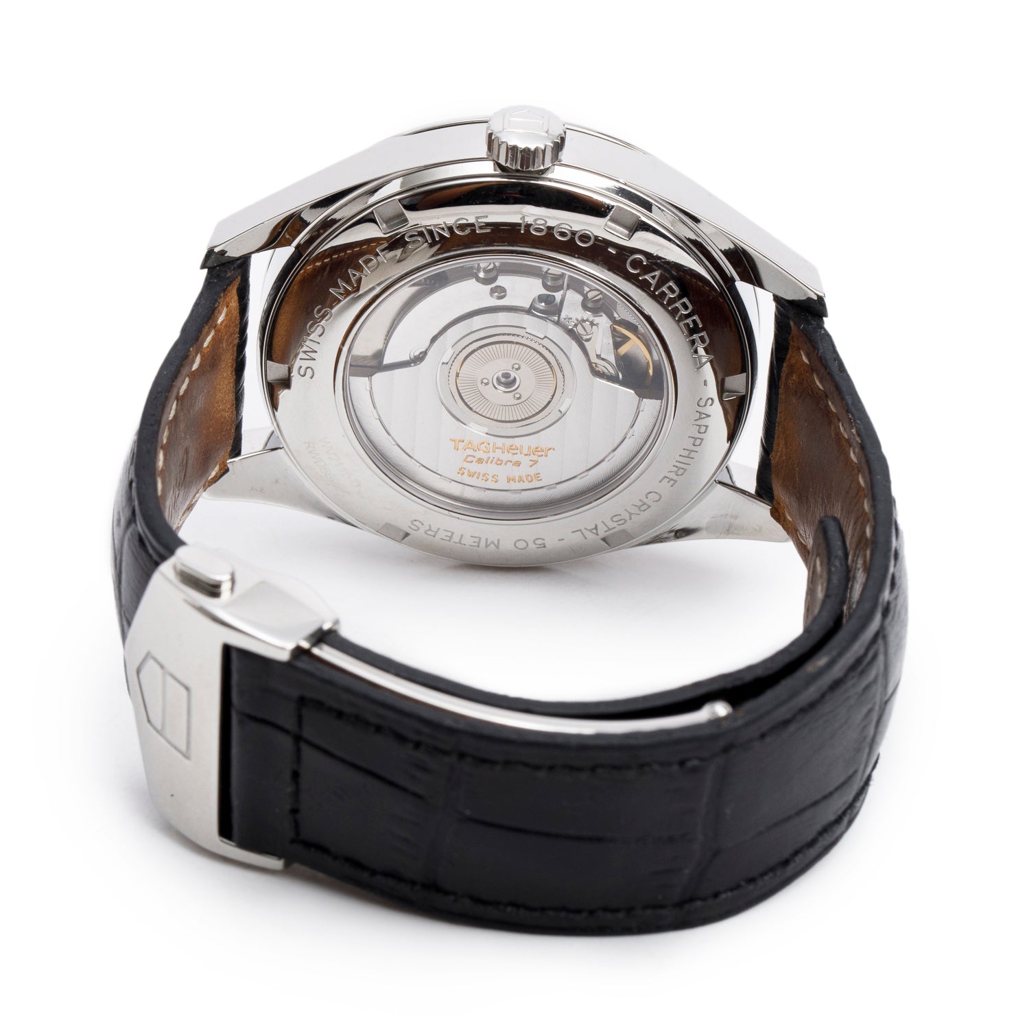 Tag Heuer Stainless Steel Carrera Twin-Time 39 MM Automatic Watch WV2115-0 w/ Papers