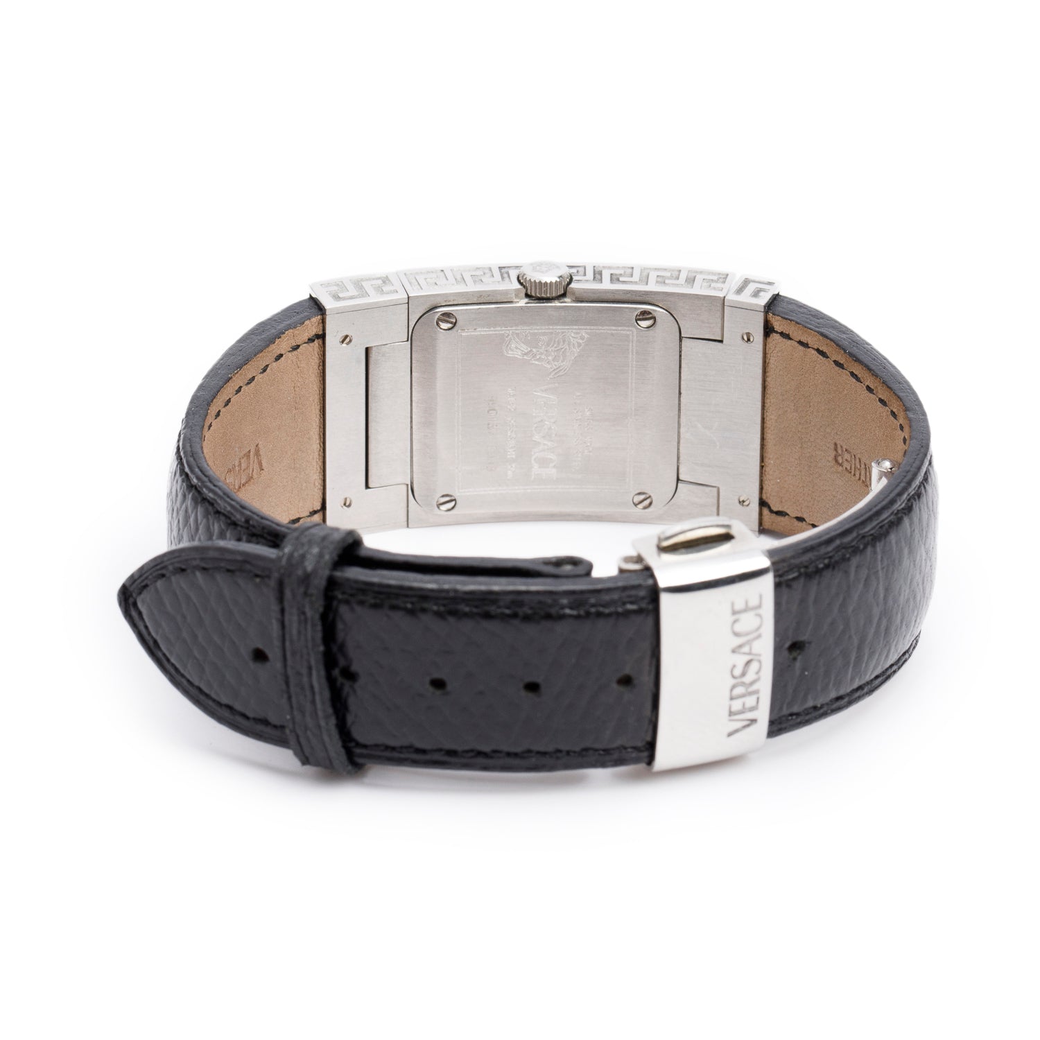 Versace Stainless Steel On Fifth Quartz Watch Silver Dial