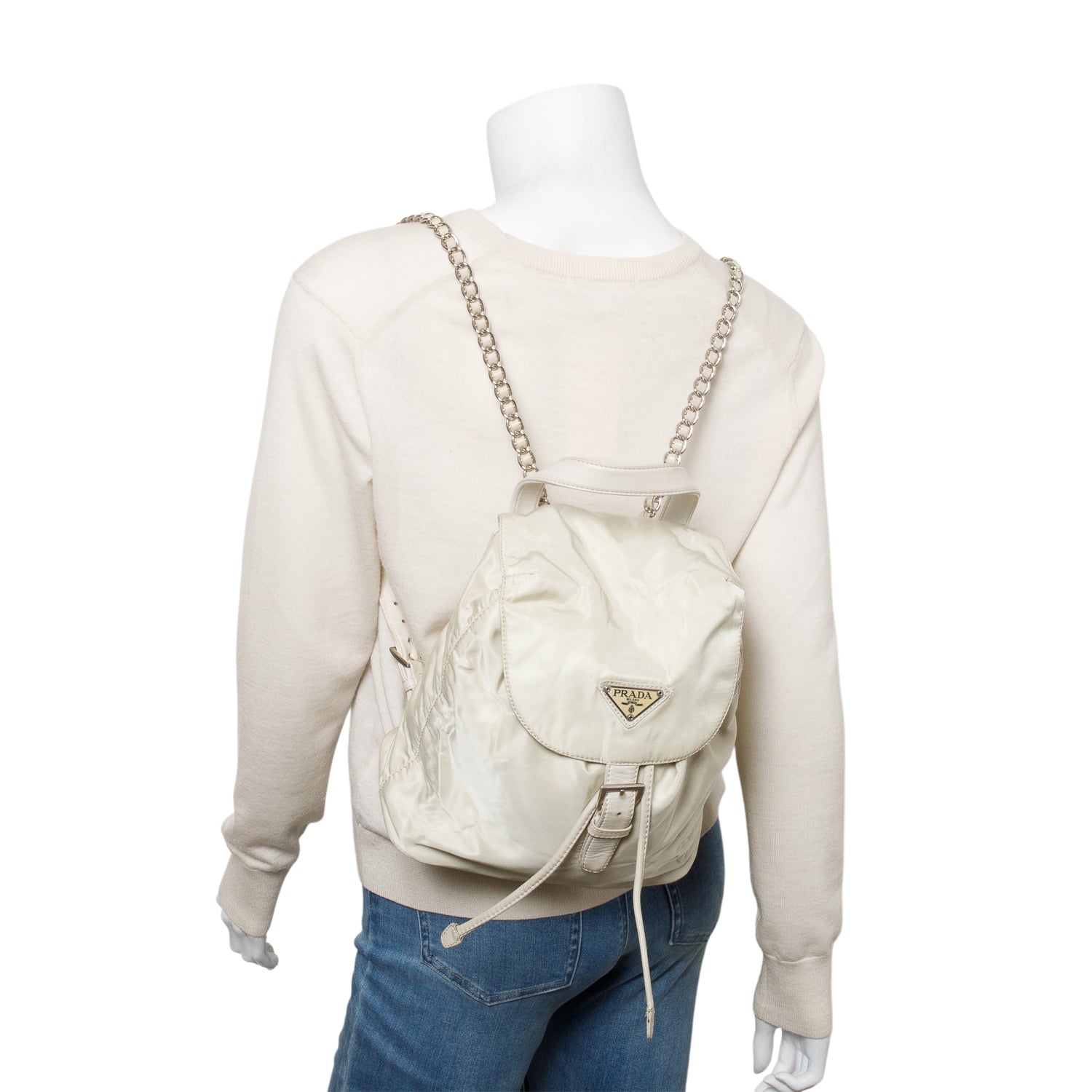 Prada Grey Tessuto Nylon Backpack