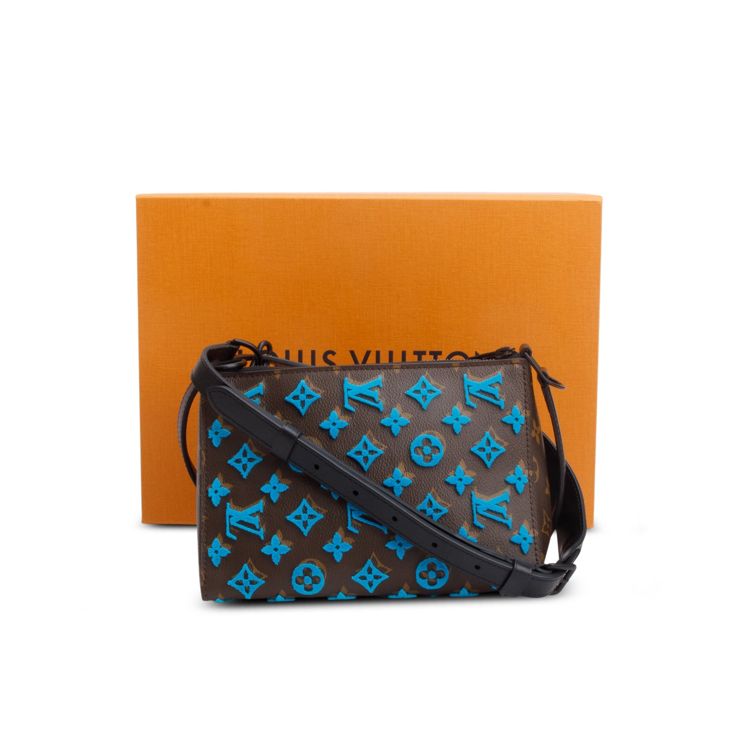 Louis Vuitton Monogram Tuffetage Triangle Messenger w/ Box & Strap