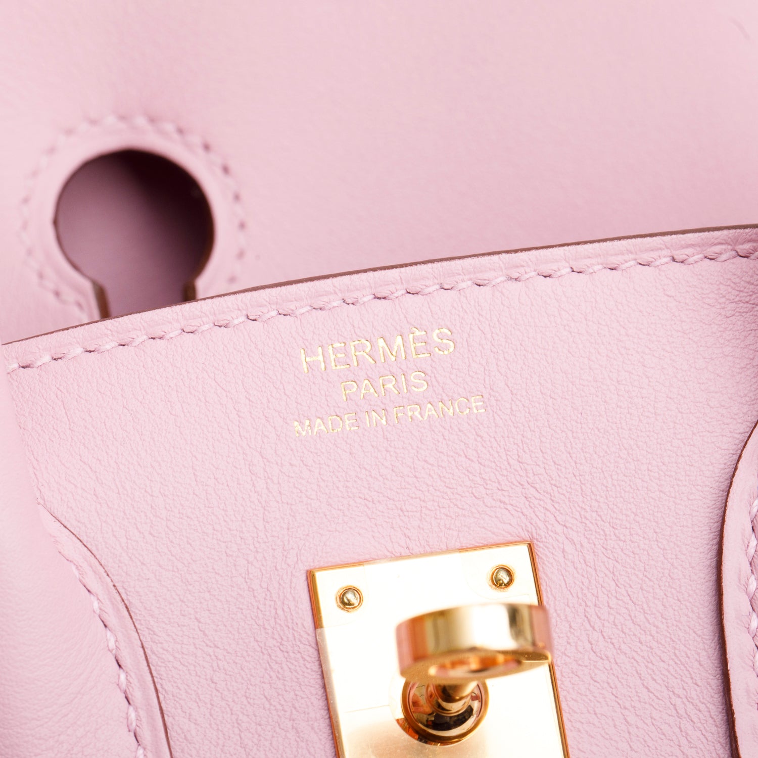 Hermes 2022 Mauve Sylvestre Swift Birkin 25 w/ Box & Receipt