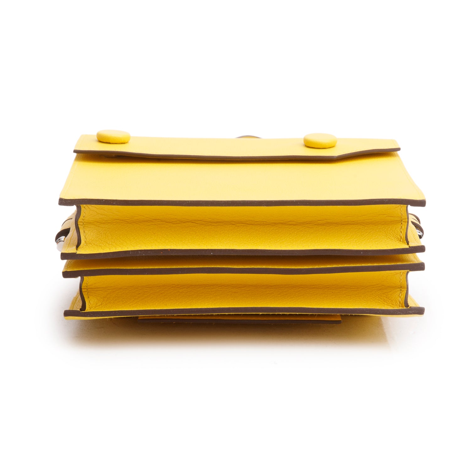 Hermes Jaune de Naples Evercolor Twins Bag w/ Box