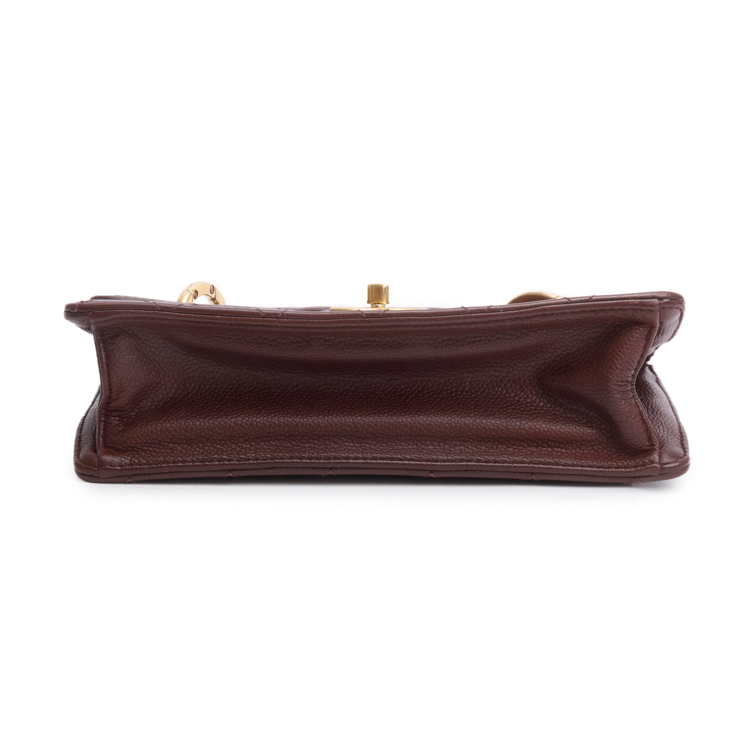 Chanel Burgundy Caviar Quilted Medium Retro Class Flap Bag