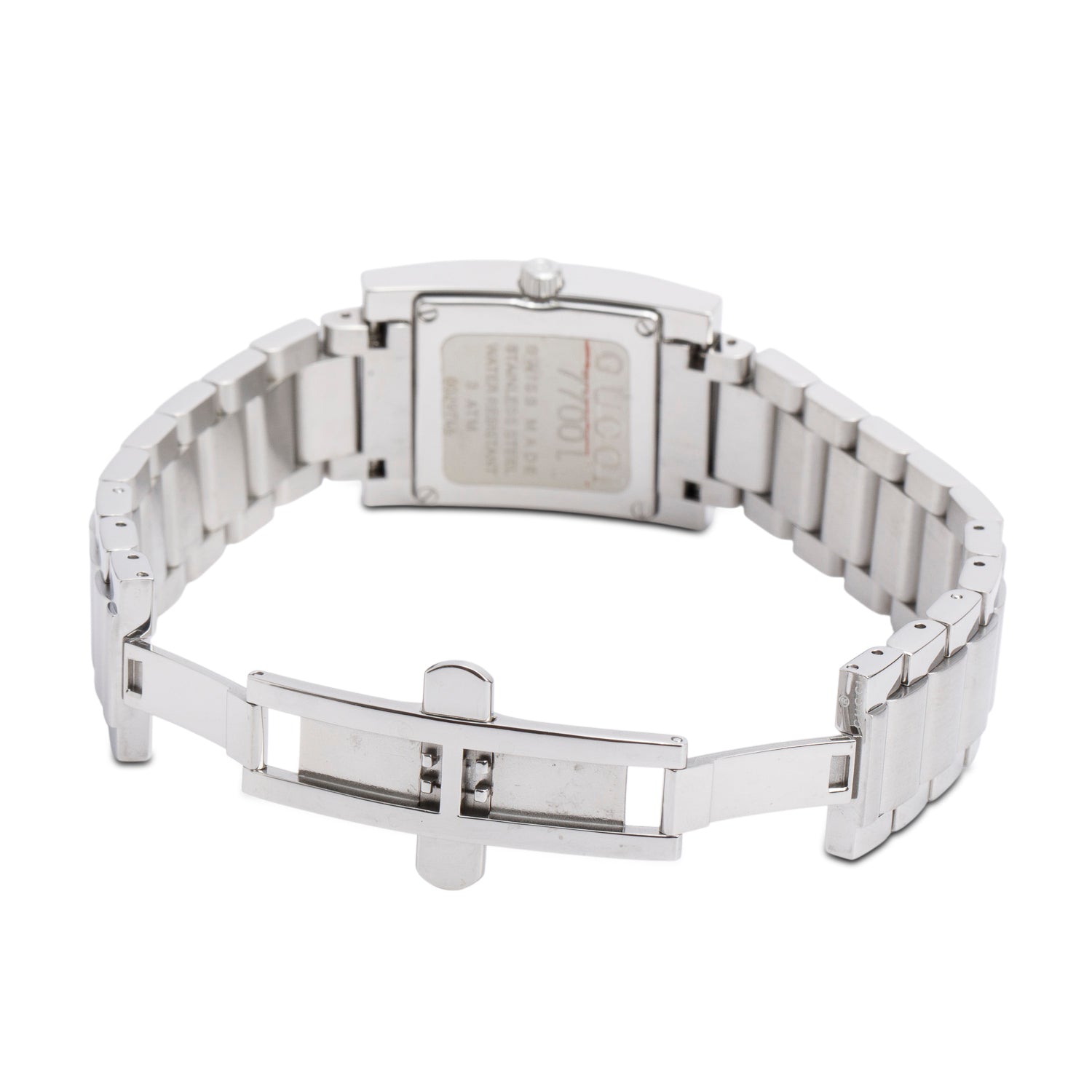 Gucci Stainless Steel 7700 Series Quartz Watch Silver Dial