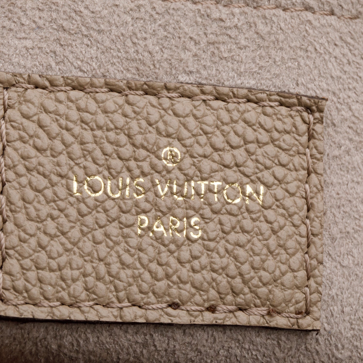 Louis Vuitton 2025 Taupe Empreinte Monogram Giant Speedy Bandouliere 20 w/ Box, Strap & Receipt
