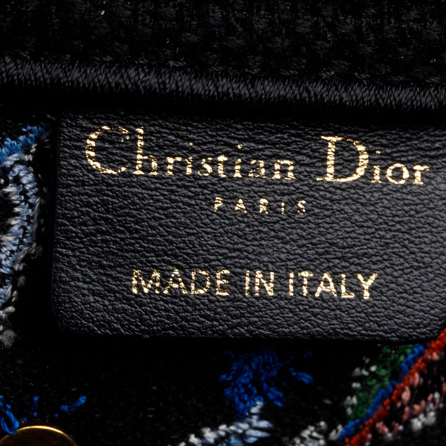 Christian Dior Multicolor Canvas Embroidered Zodiac Fantastico Saddle Bag w/ Box, Strap & Receipt