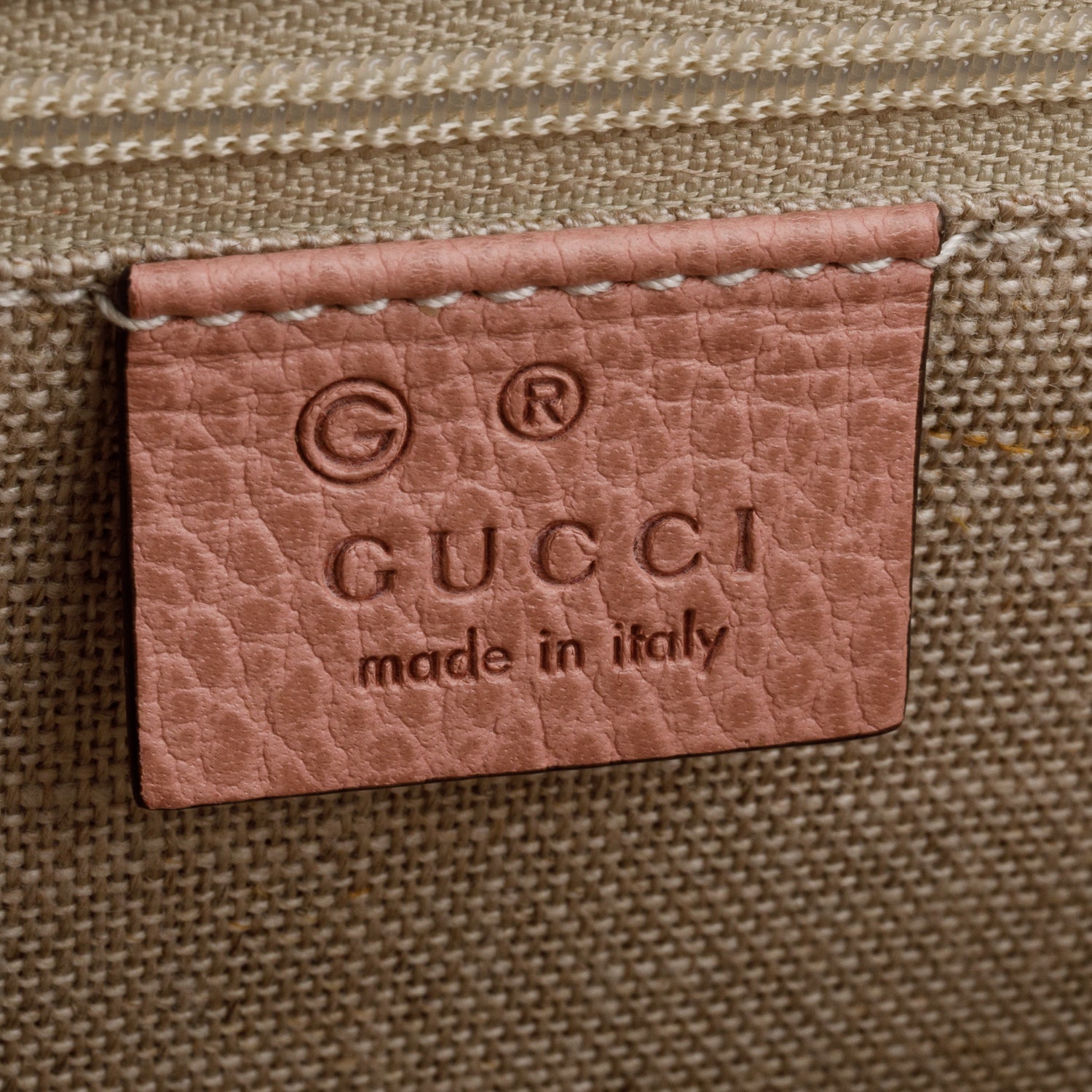 Gucci Pink Calfskin Leather Medium Dollar Interlocking GG Shoulder Bag w/ Box