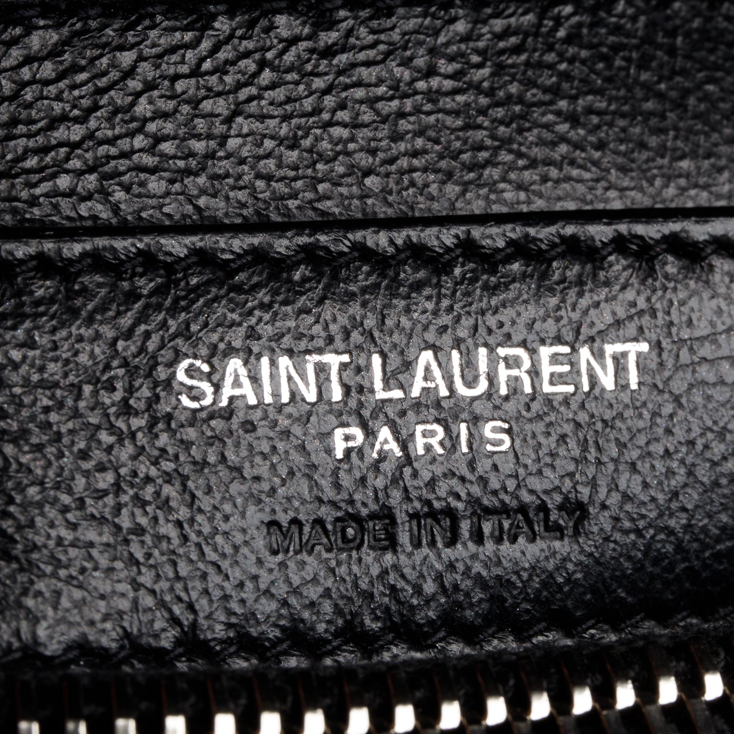 Saint Laurent 2021 Black Y Chevron Leather Small LouLou Shoulder Bag w/ Box & Receipt