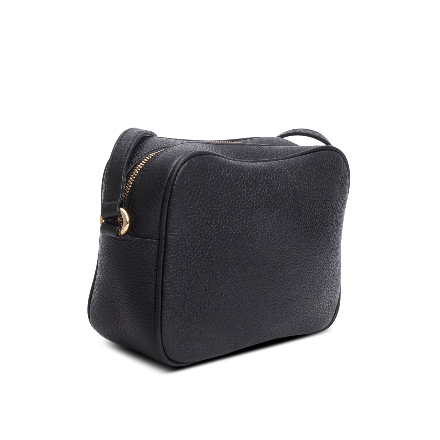 Gucci Black Pebbled Calfskin Leather Small Soho Disco Bag