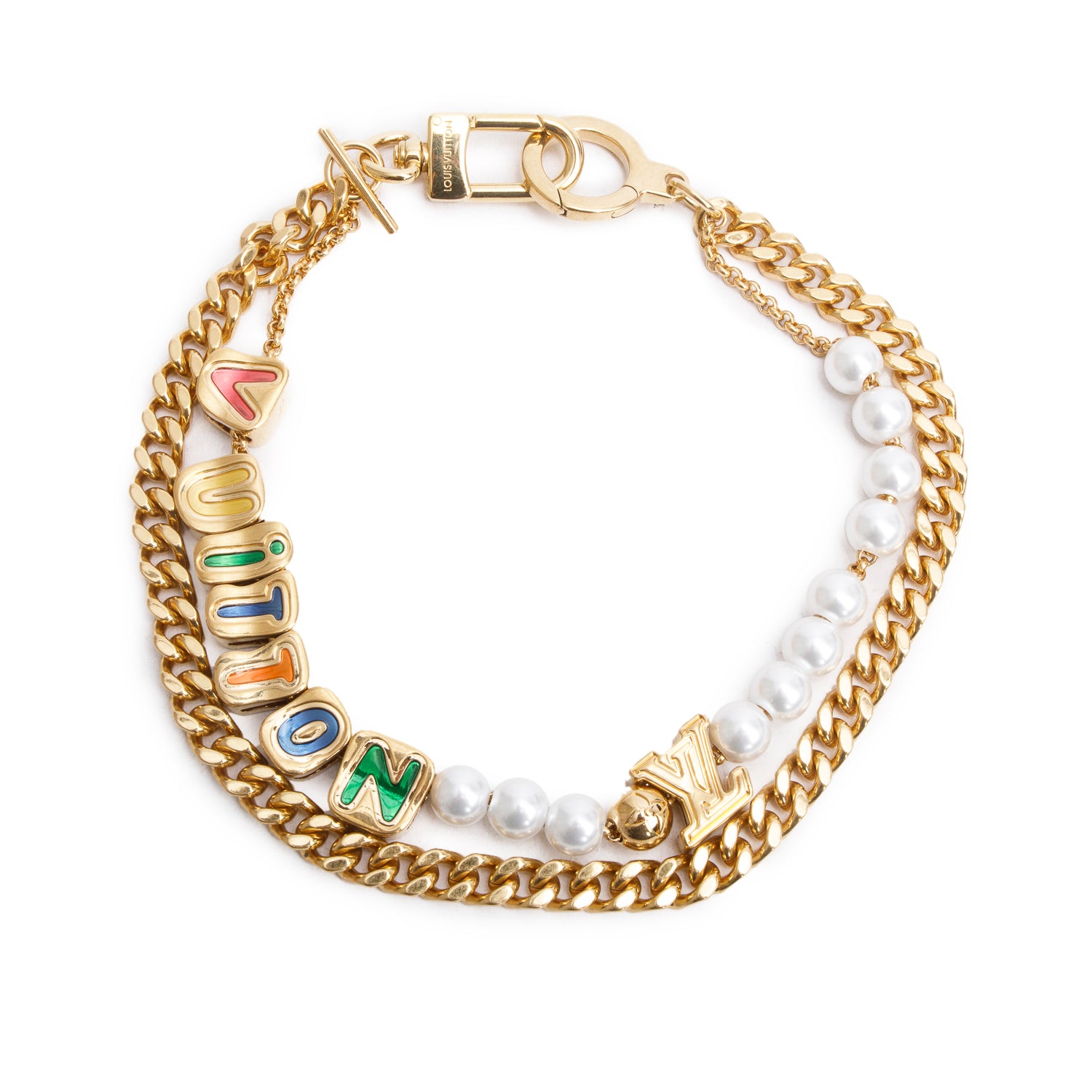Louis Vuitton 2024 Gold-Tone Chain Belt w/ Box