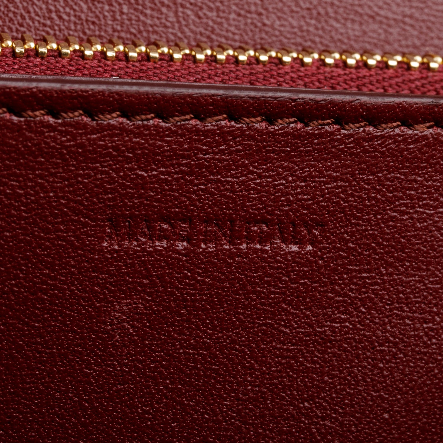 Celine Burgundy Calfskin Medium Classic Box Flap Bag w/ Strap