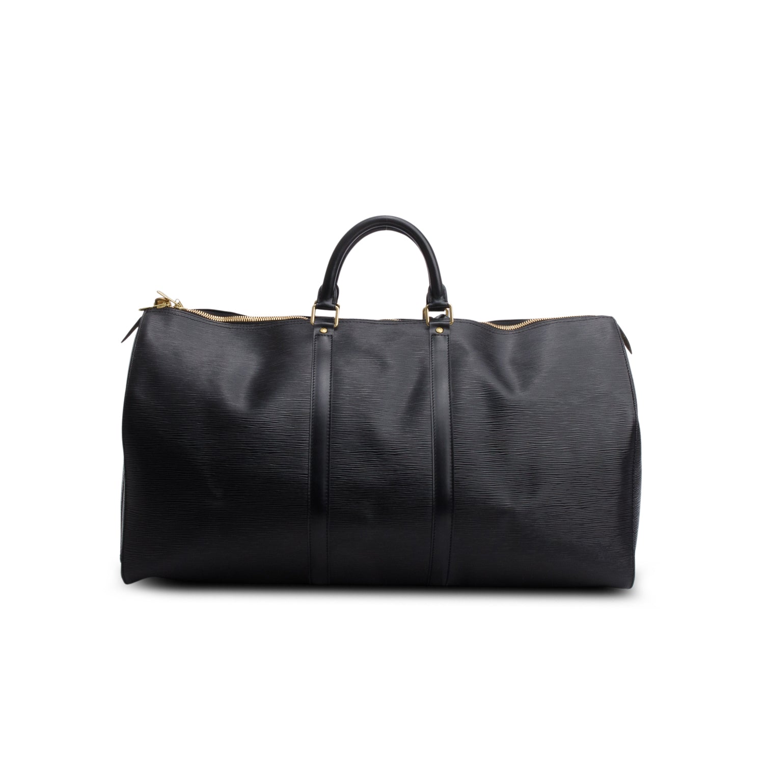 Louis Vuitton Vintage Black Epi Leather Keepall 55