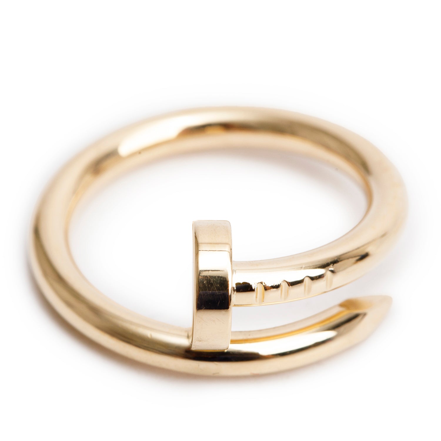 Cartier 2022 18k Yellow Gold Juste Un Clou Ring, Classic Model, Size 53 6.25 w/ Box, Receipt & Certificate