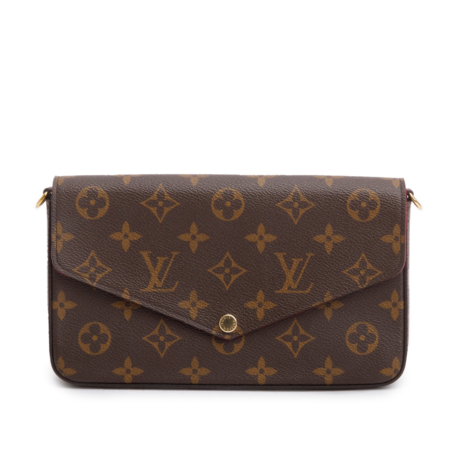 Louis Vuitton Fuschia Monogram Pochette Felicie Wallet on Chain w/ Inserts